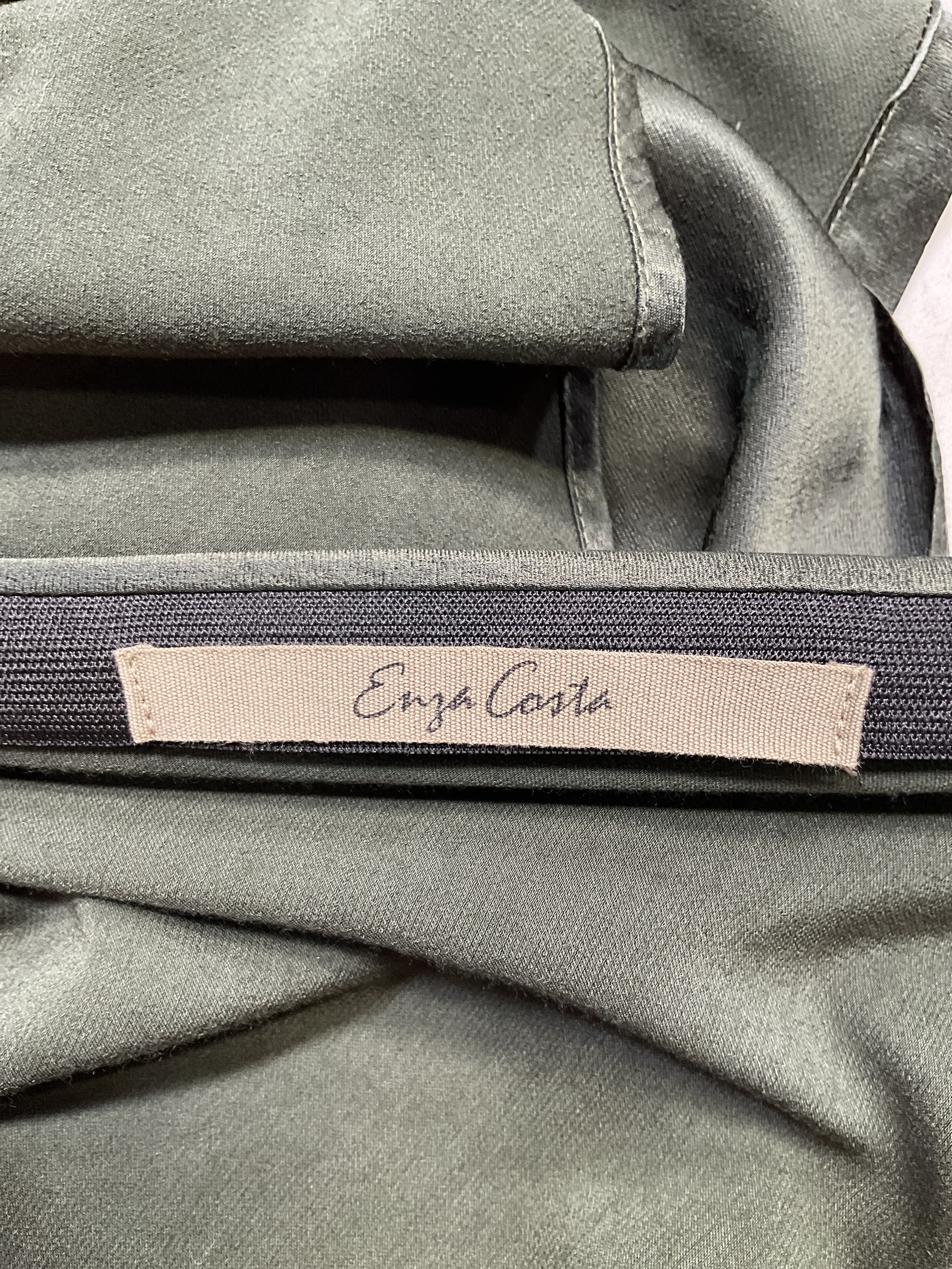 Satin Bias Cut Skirt In Dark Cedar - Image 4