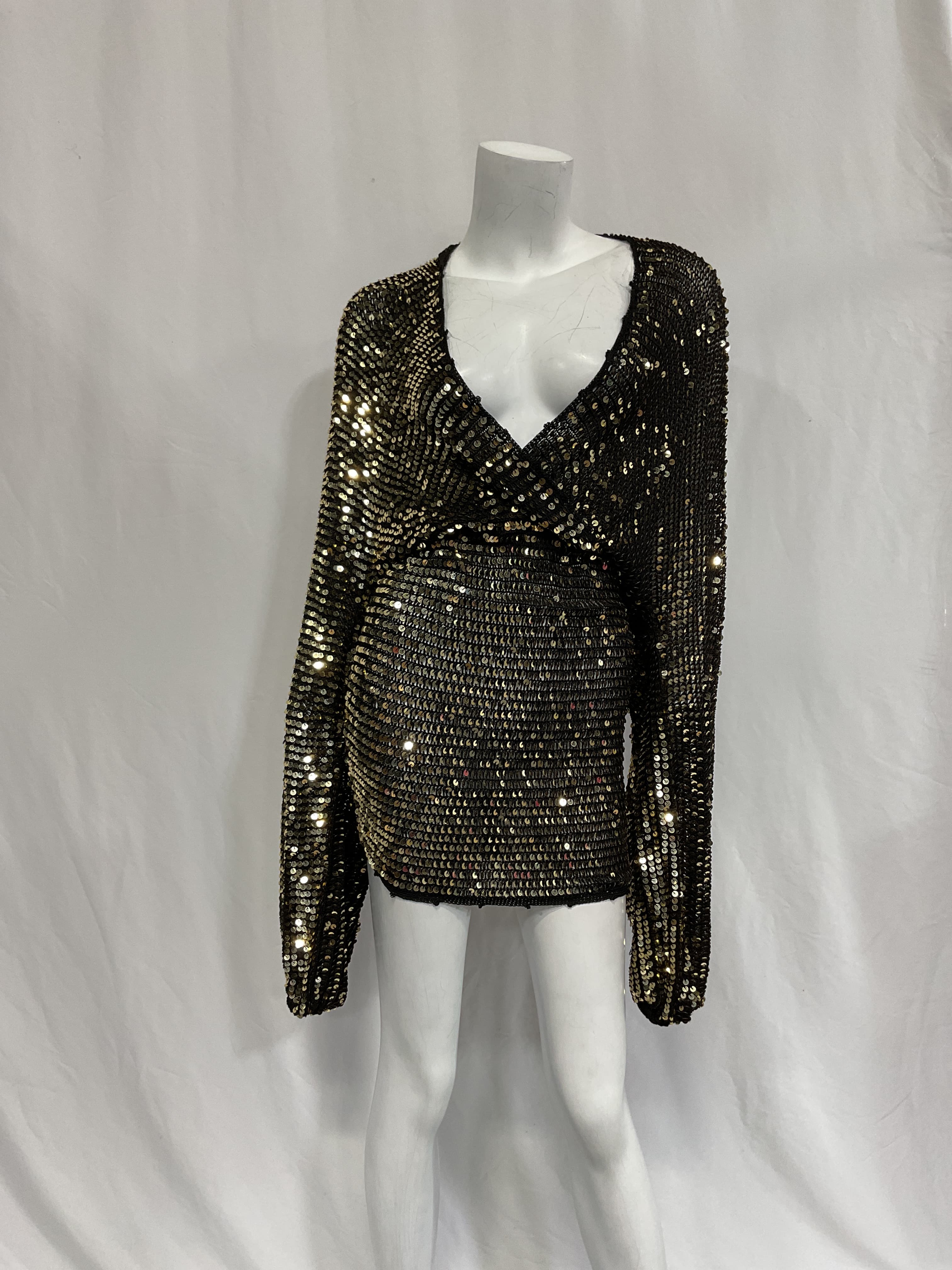 Lucia Dress In Black & Gold - Image 3