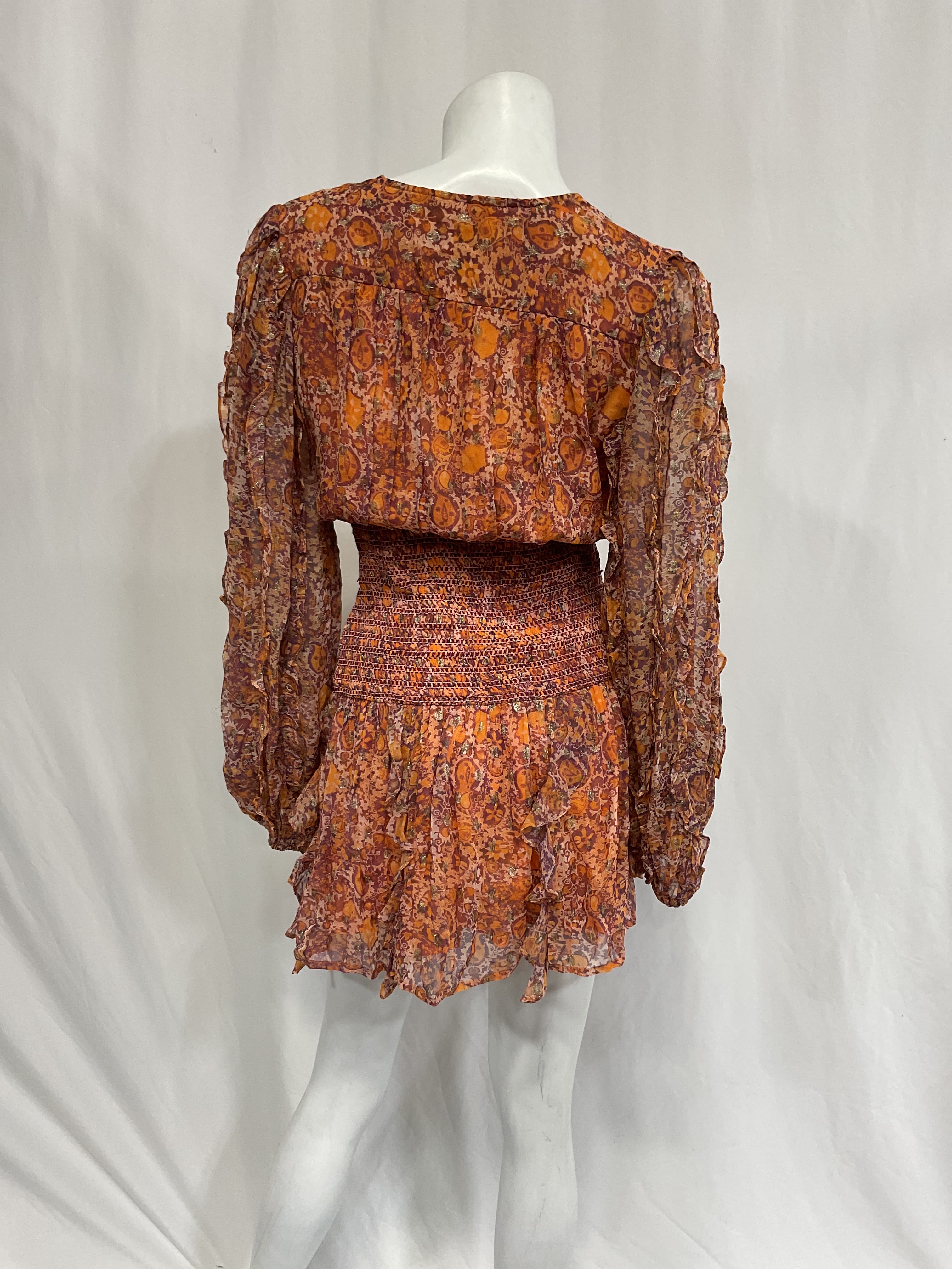 Lar Mini Dress In Bronze - Image 3