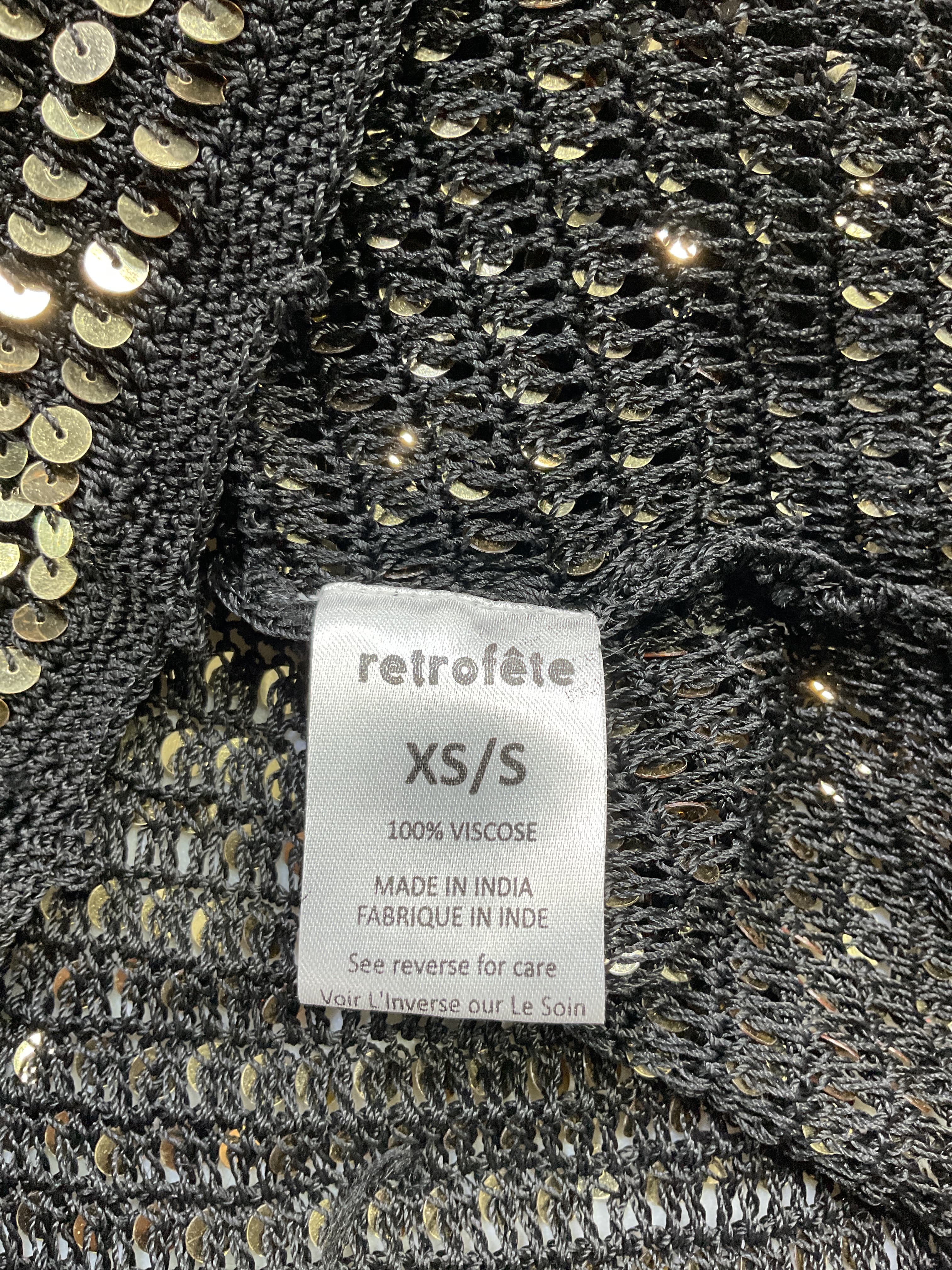 Lucia Dress In Black & Gold - Image 4