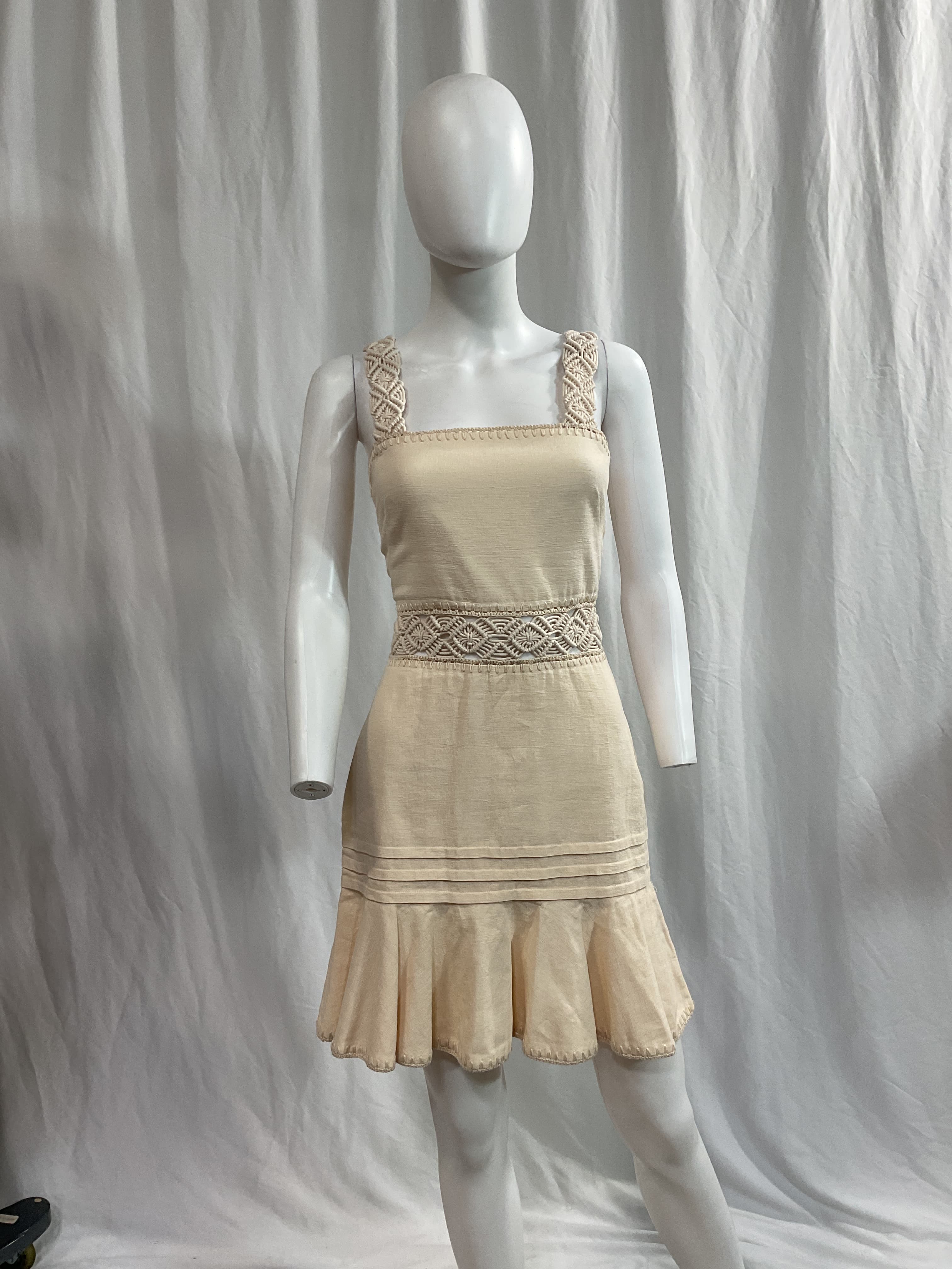 Flora Mini Dress In Chantilly - Image 2