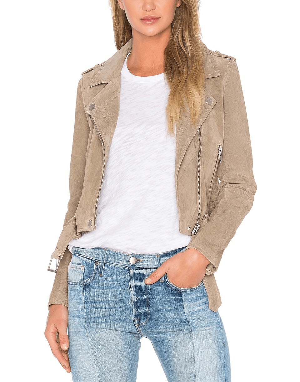 Suede Moto Jacket - Image 1