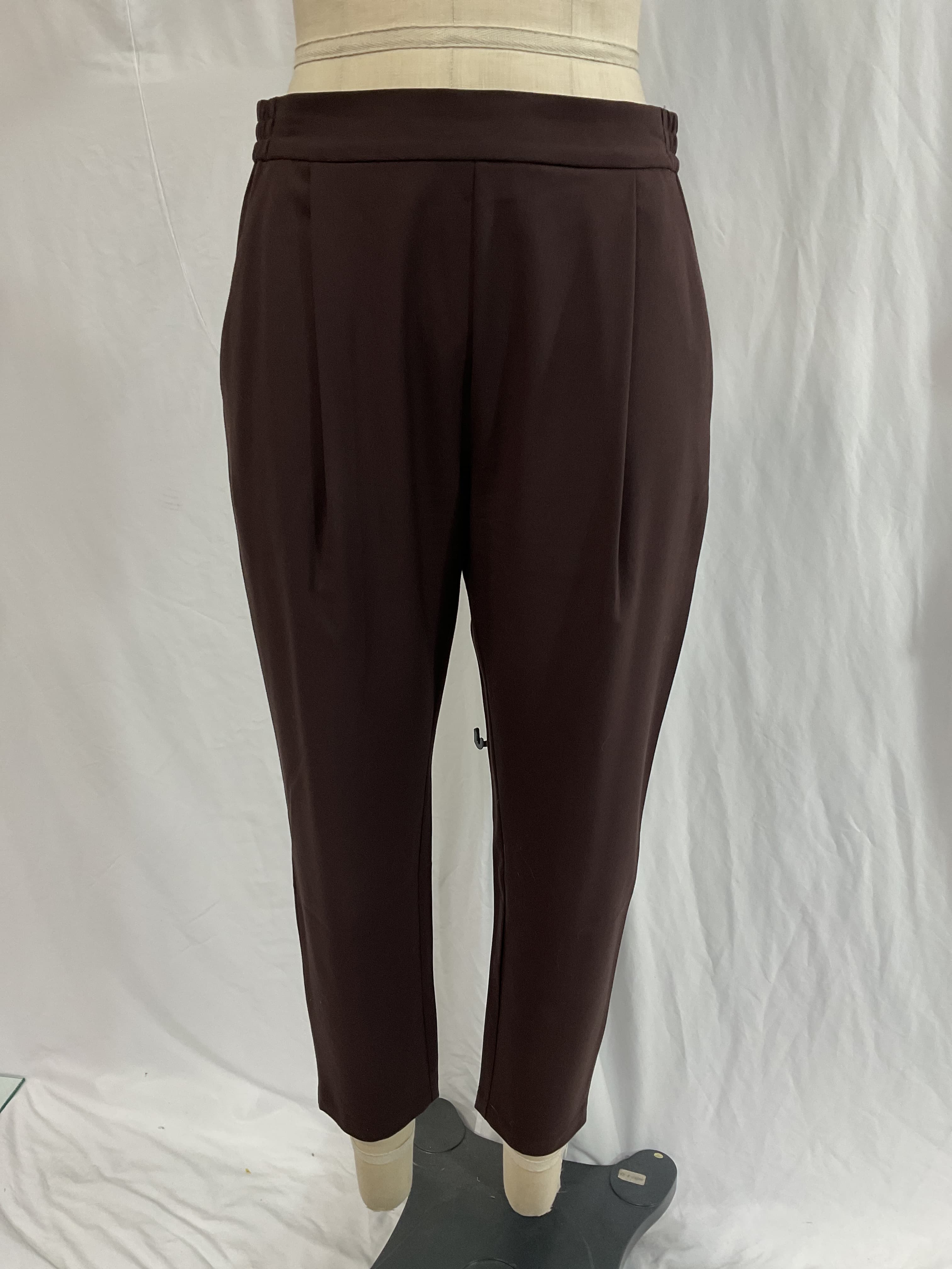 Aleida Tri Trouser In Warm Cacao Brown - Image 2