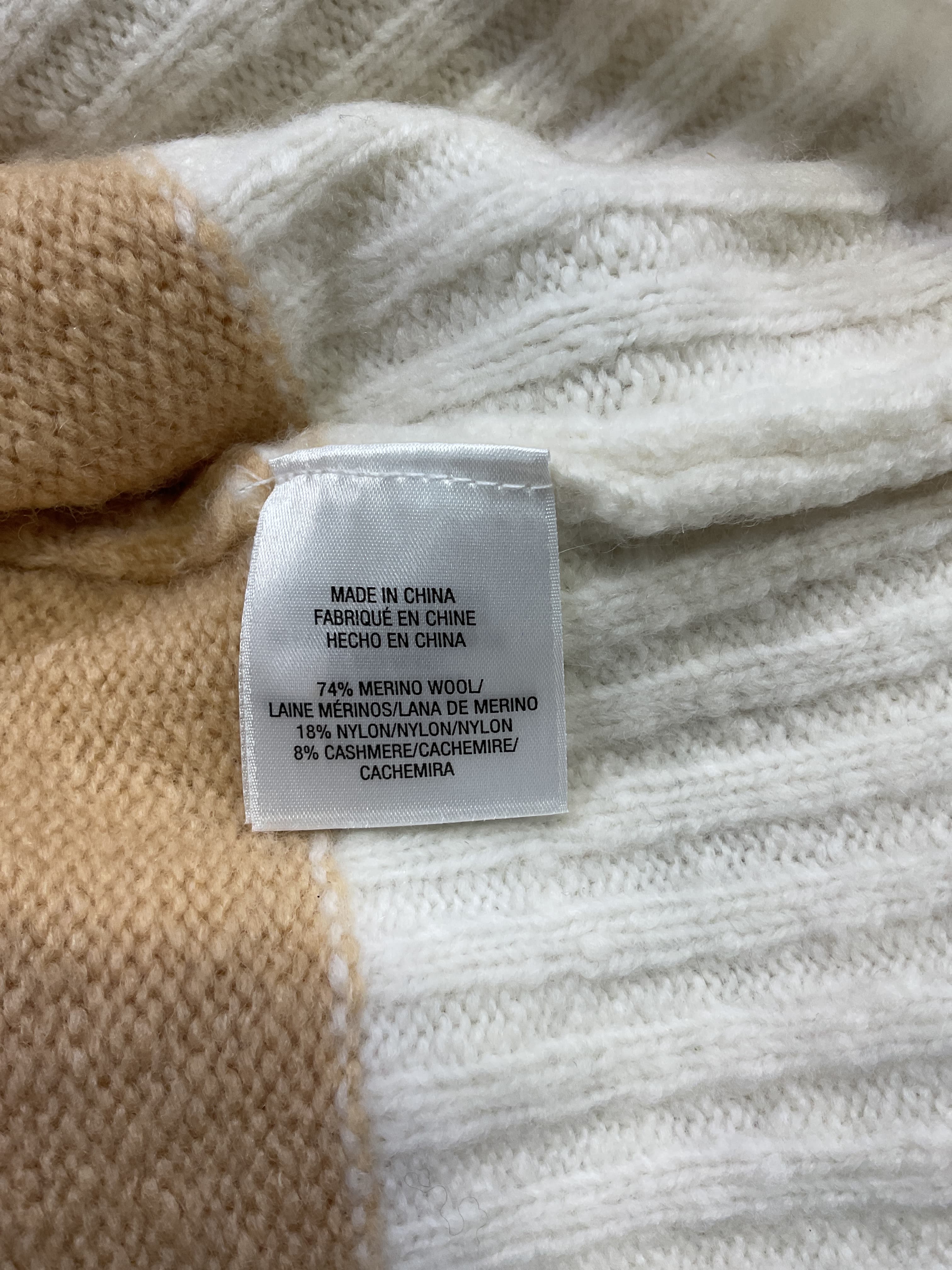 The Andi Contrast Rib Turtleneck Wool & Cashmere Blend Sweater - Image 2