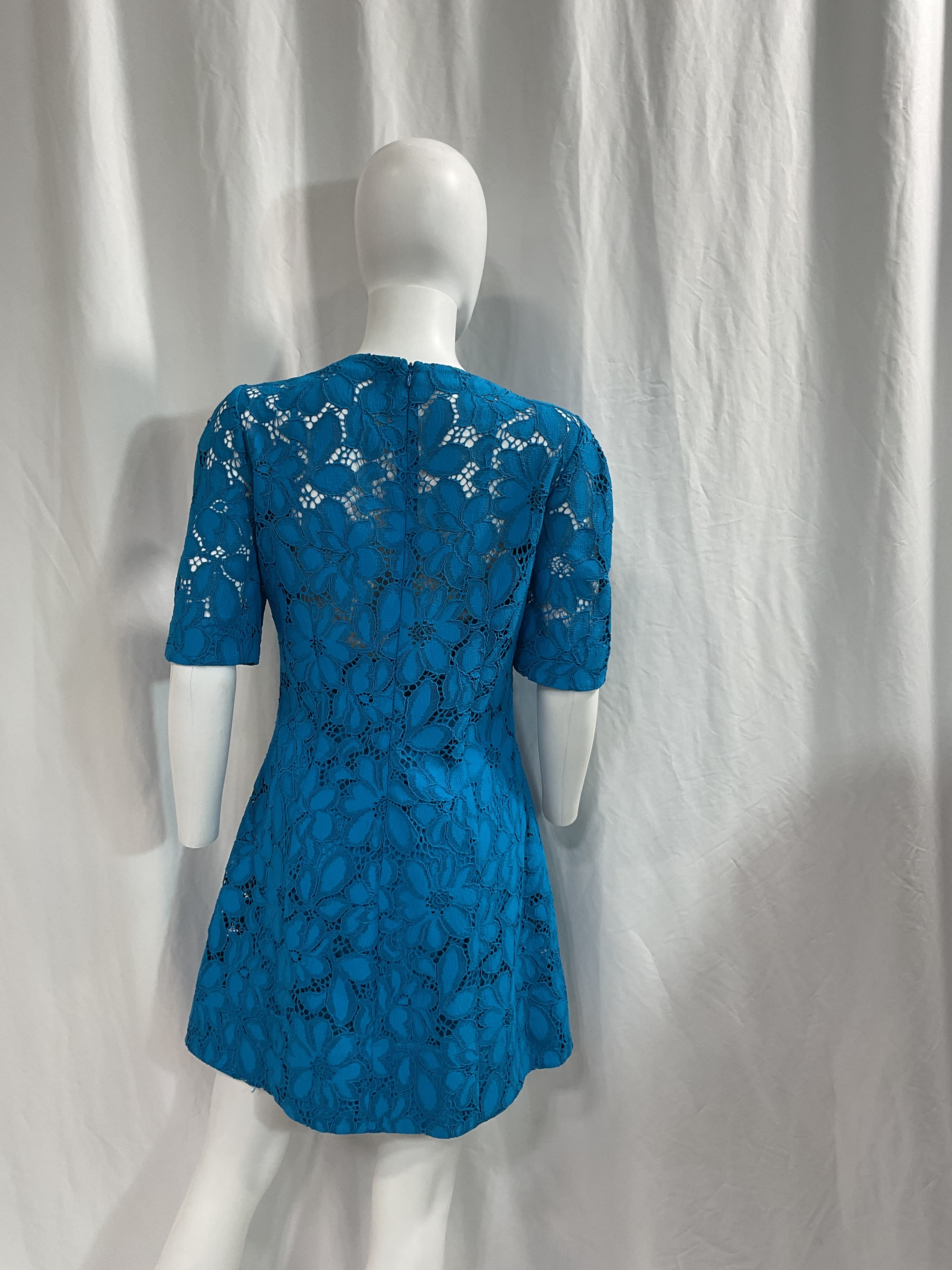 Corded Lace Mini Dress - Image 3
