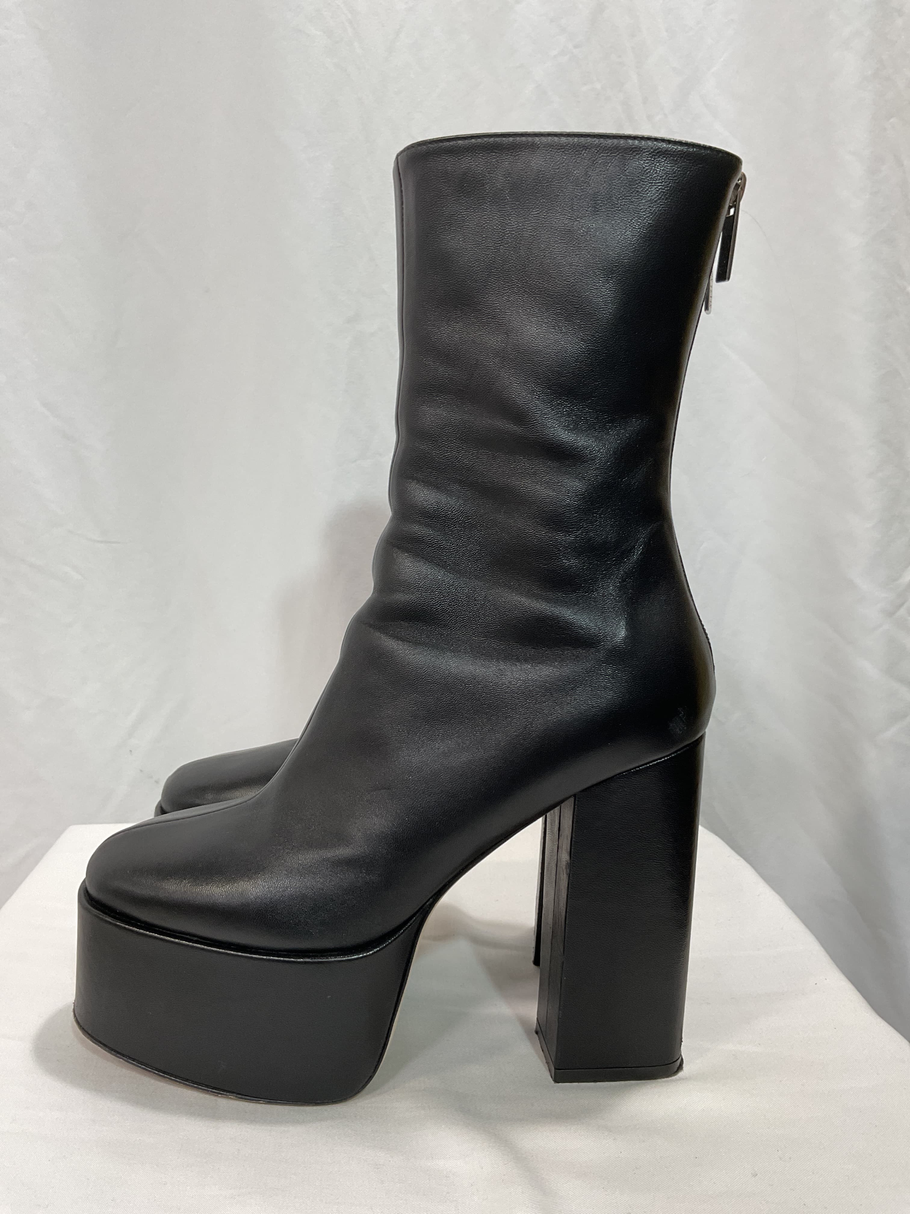 Lexy Leather Platform Ankle Boots - Image 2