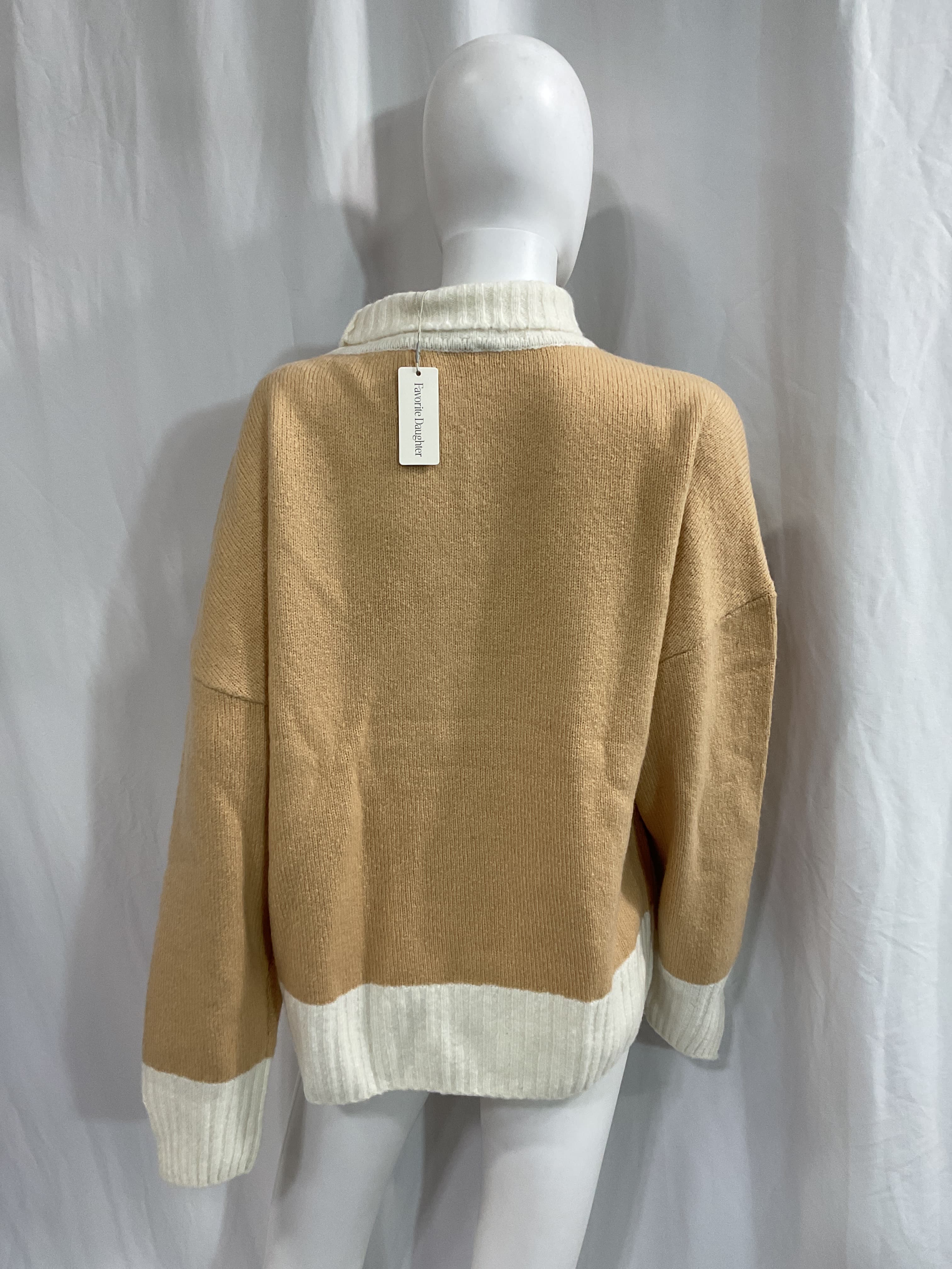 The Andi Contrast Rib Turtleneck Wool & Cashmere Blend Sweater - Image 4