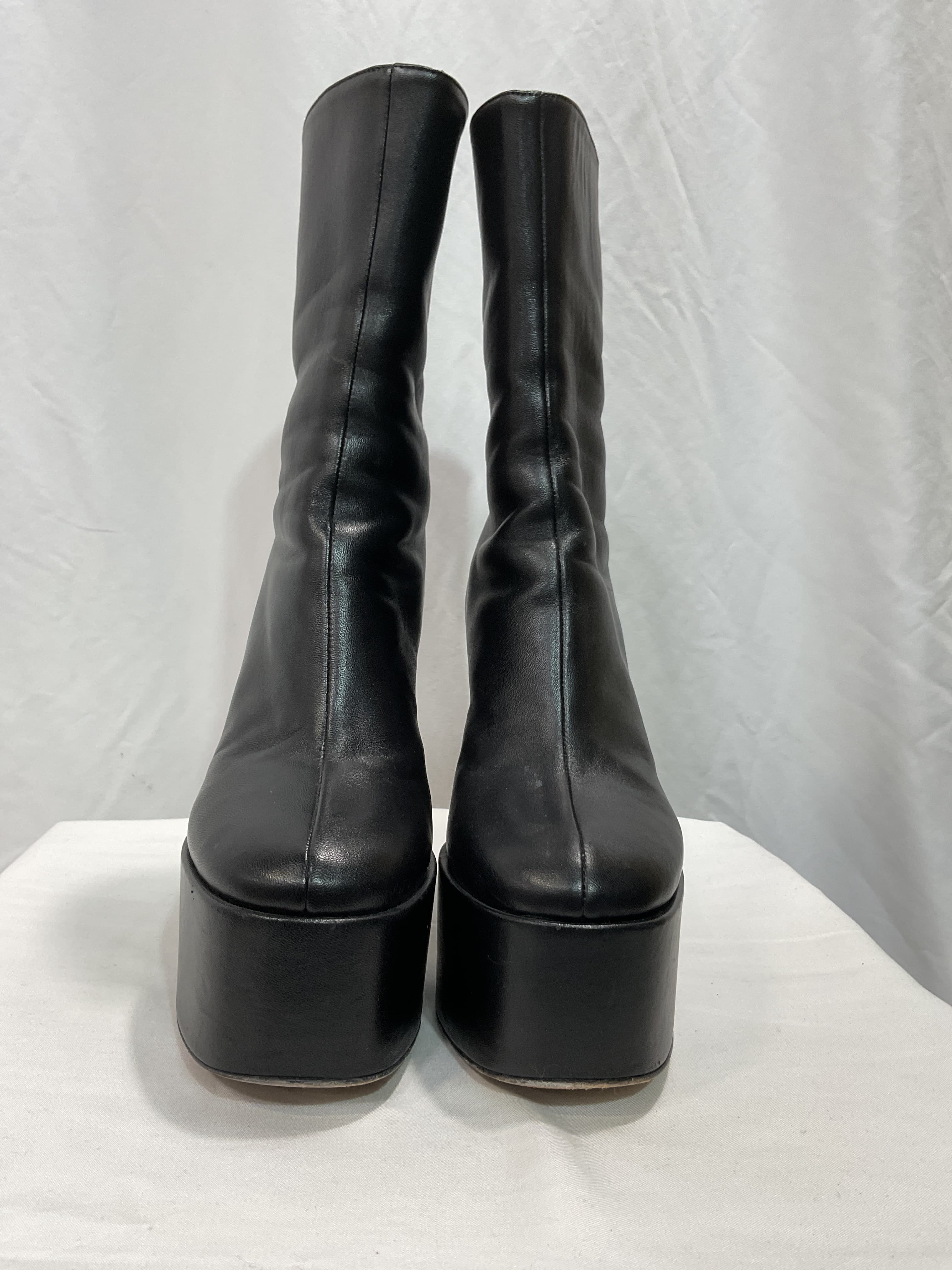 Lexy Leather Platform Ankle Boots - Image 4