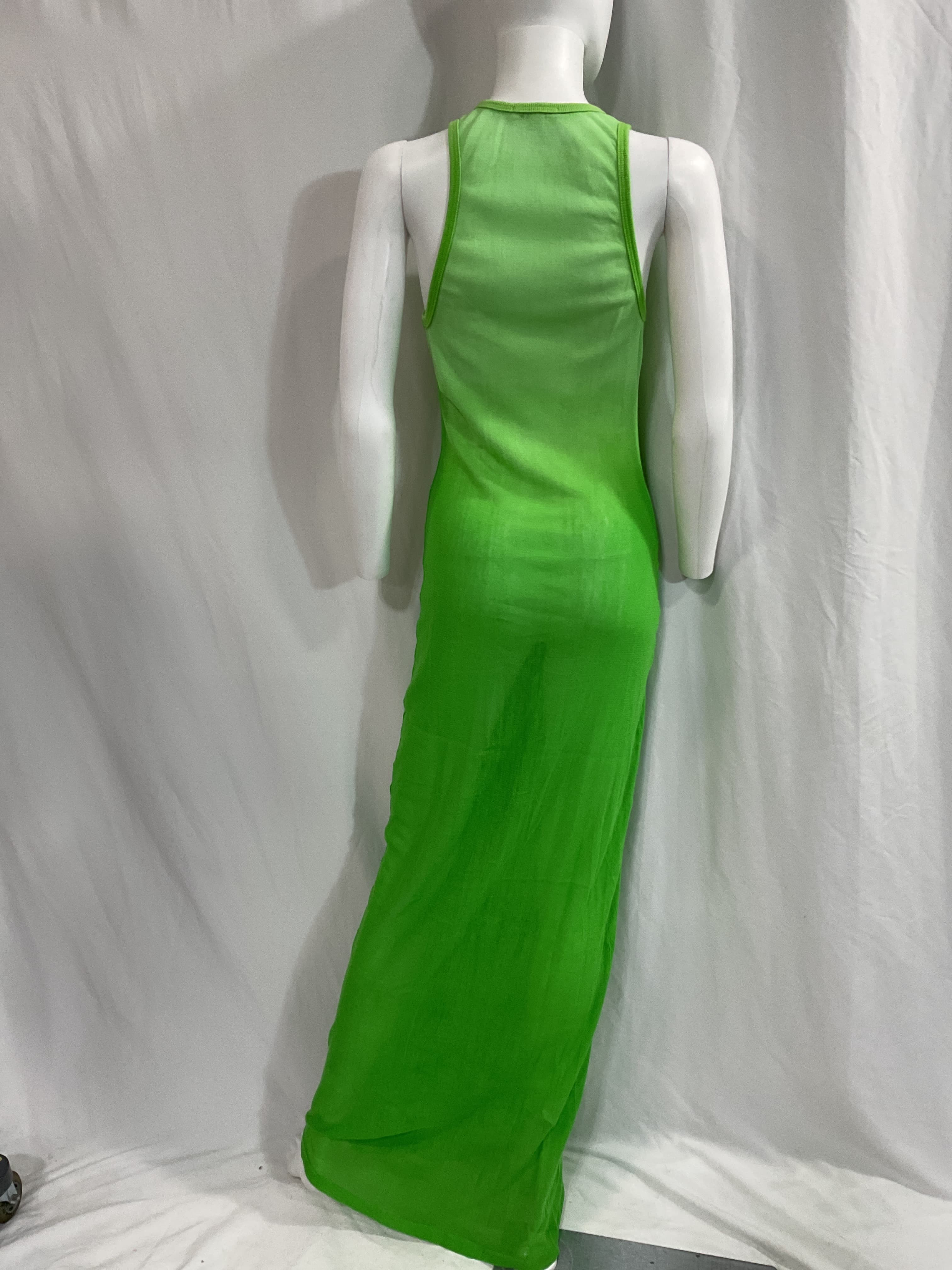 Rio Maxi Dress In Electric Lime Cast - Image 2