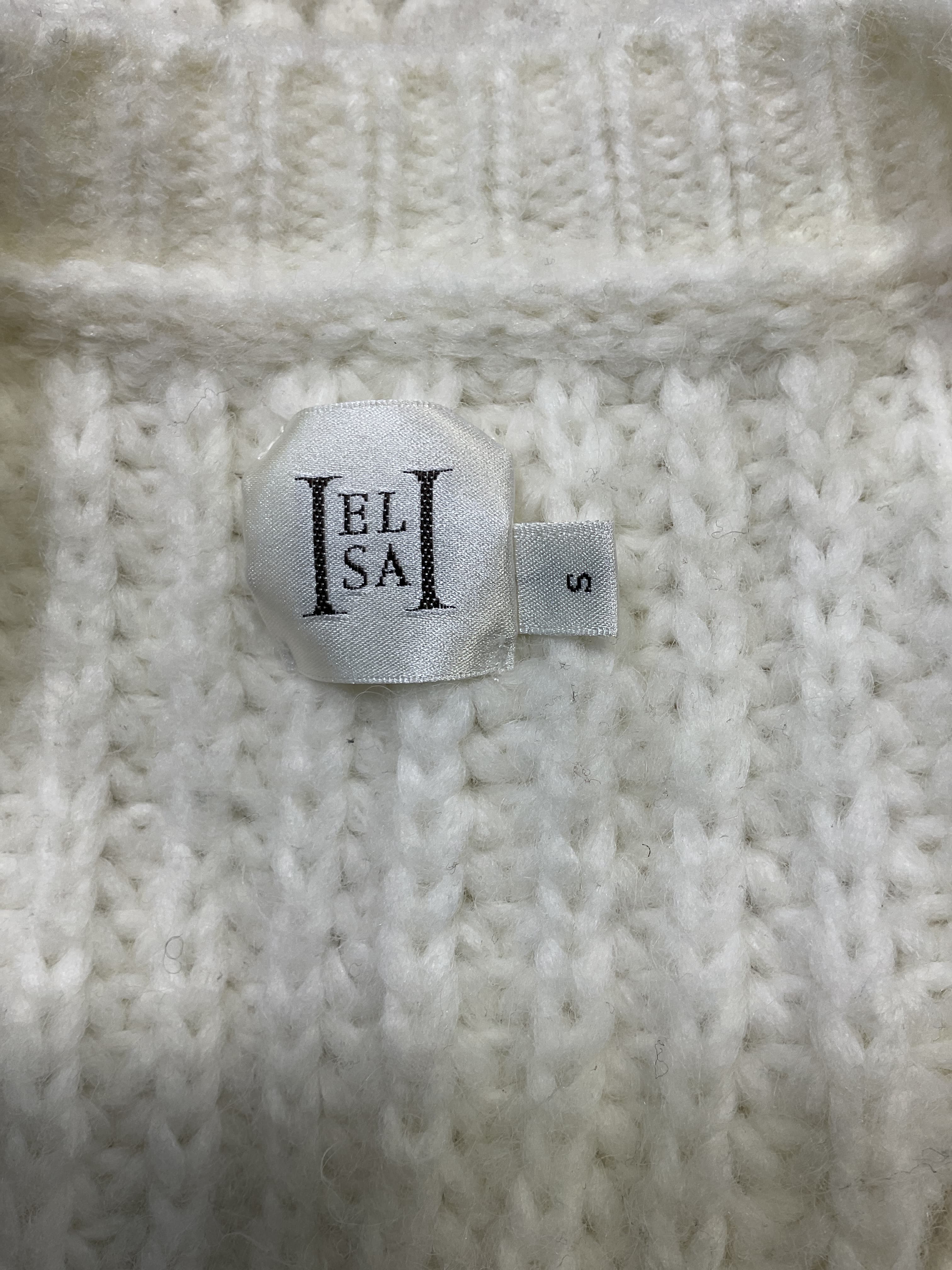 Serena Cable Cardigan In White - Image 4