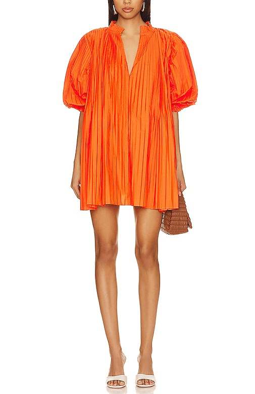 Oz Pleated Smock Dress In Jaffa - Image 1