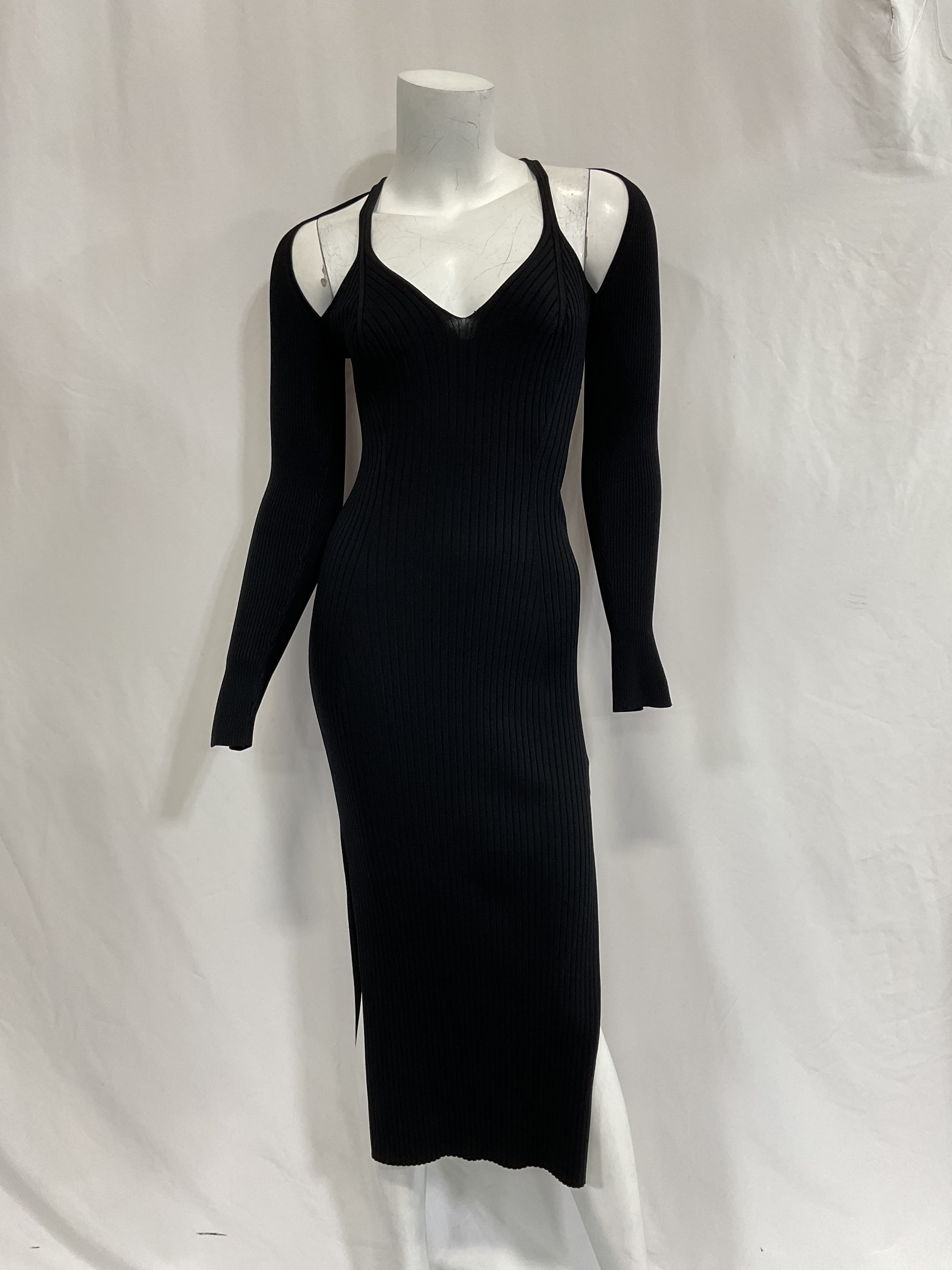 Esperanza Compact Cut Out Dress In Black - Image 2