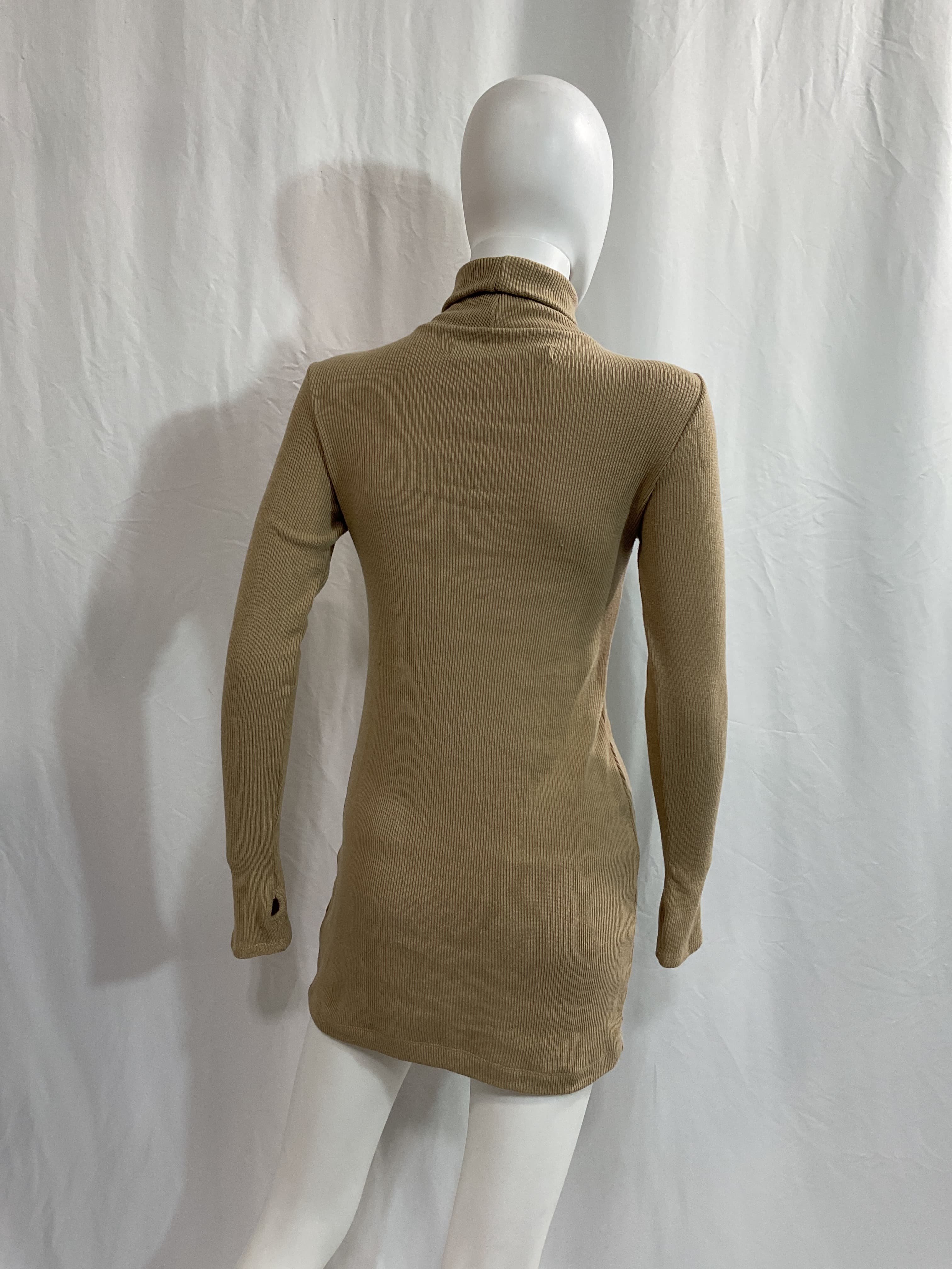 Knit Turtleneck Tunic Mini Dress - Image 2