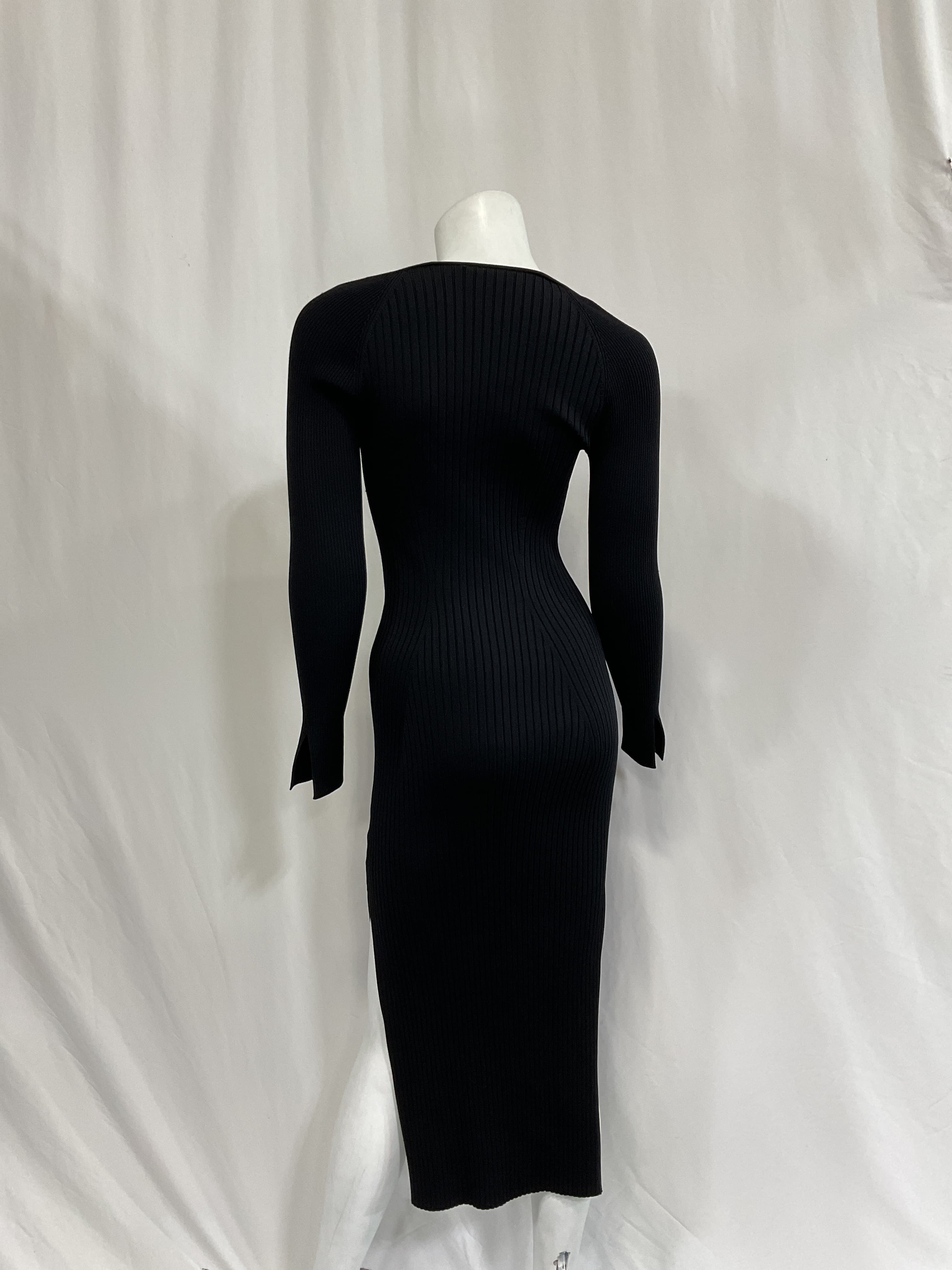 Esperanza Compact Cut Out Dress In Black - Image 3