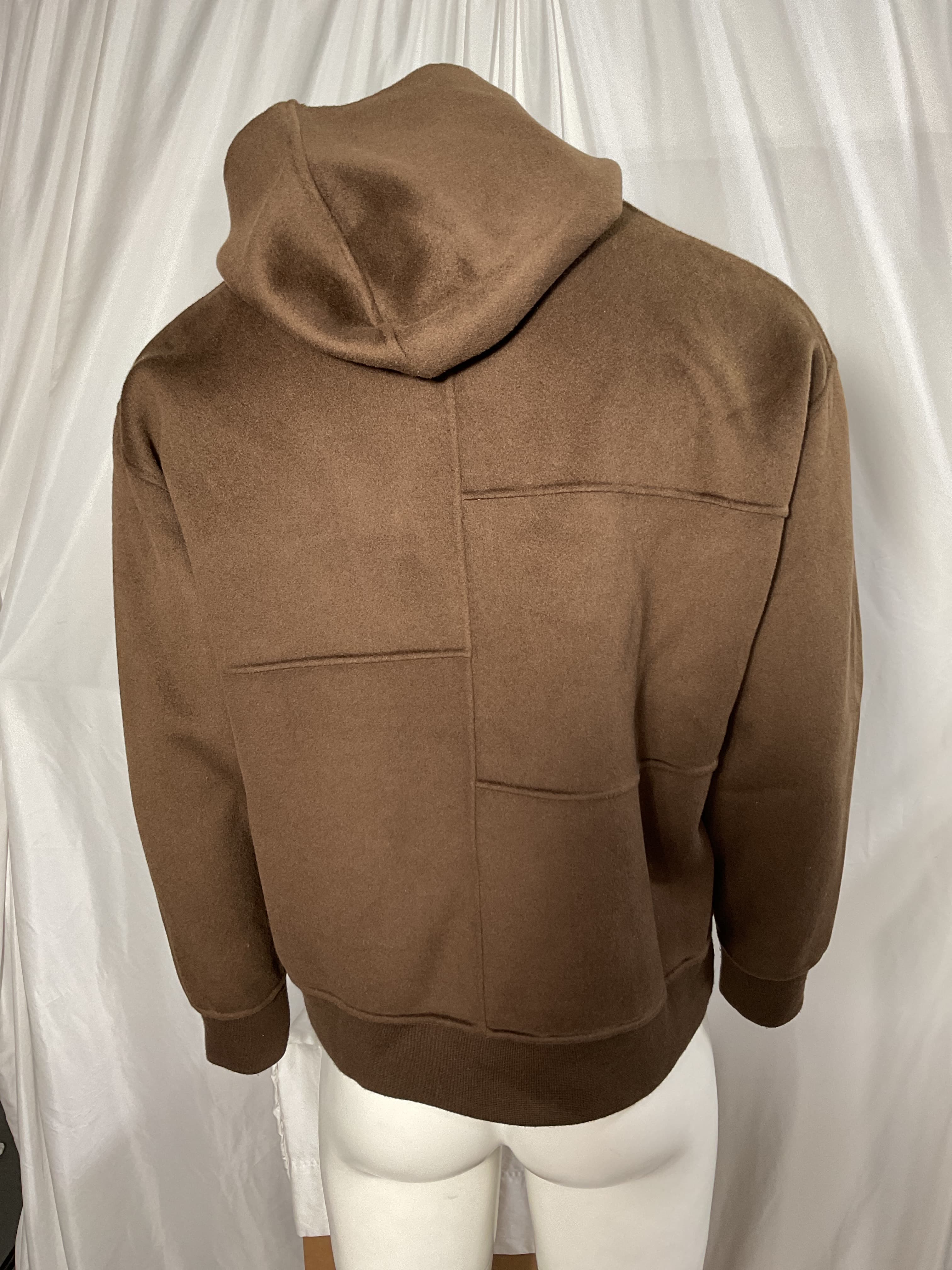 Solid Wool Blend Hoodie - Image 3