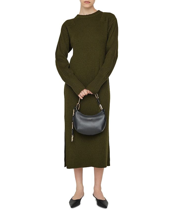 Aurora Rib Knit Midi Dress - Image 1