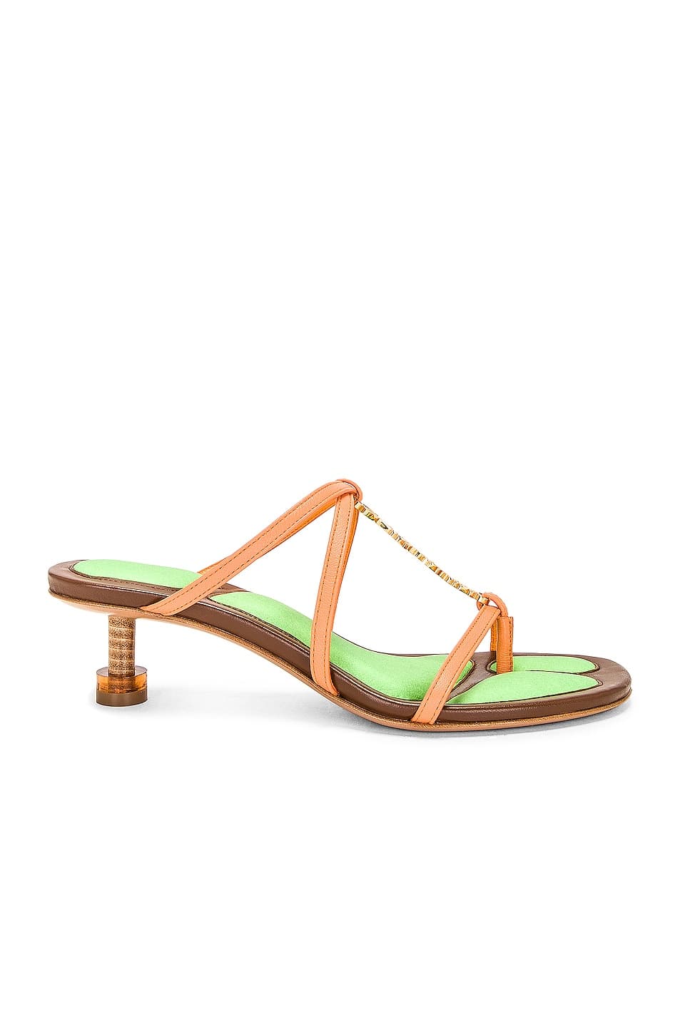 Les Sandales Basses Pralu In Light Orange - Image 1