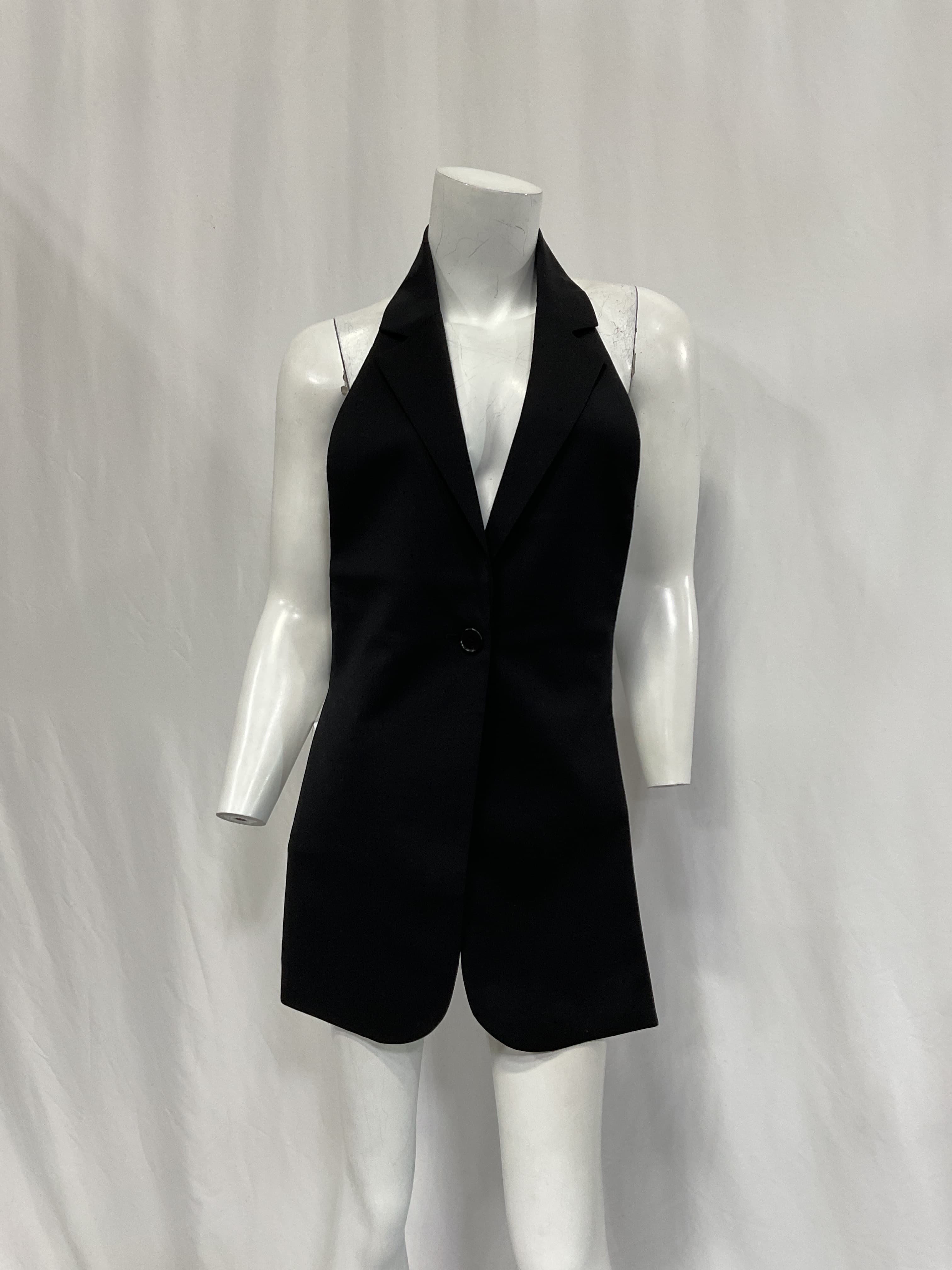 Longline Backless Wool Vest - Image 2
