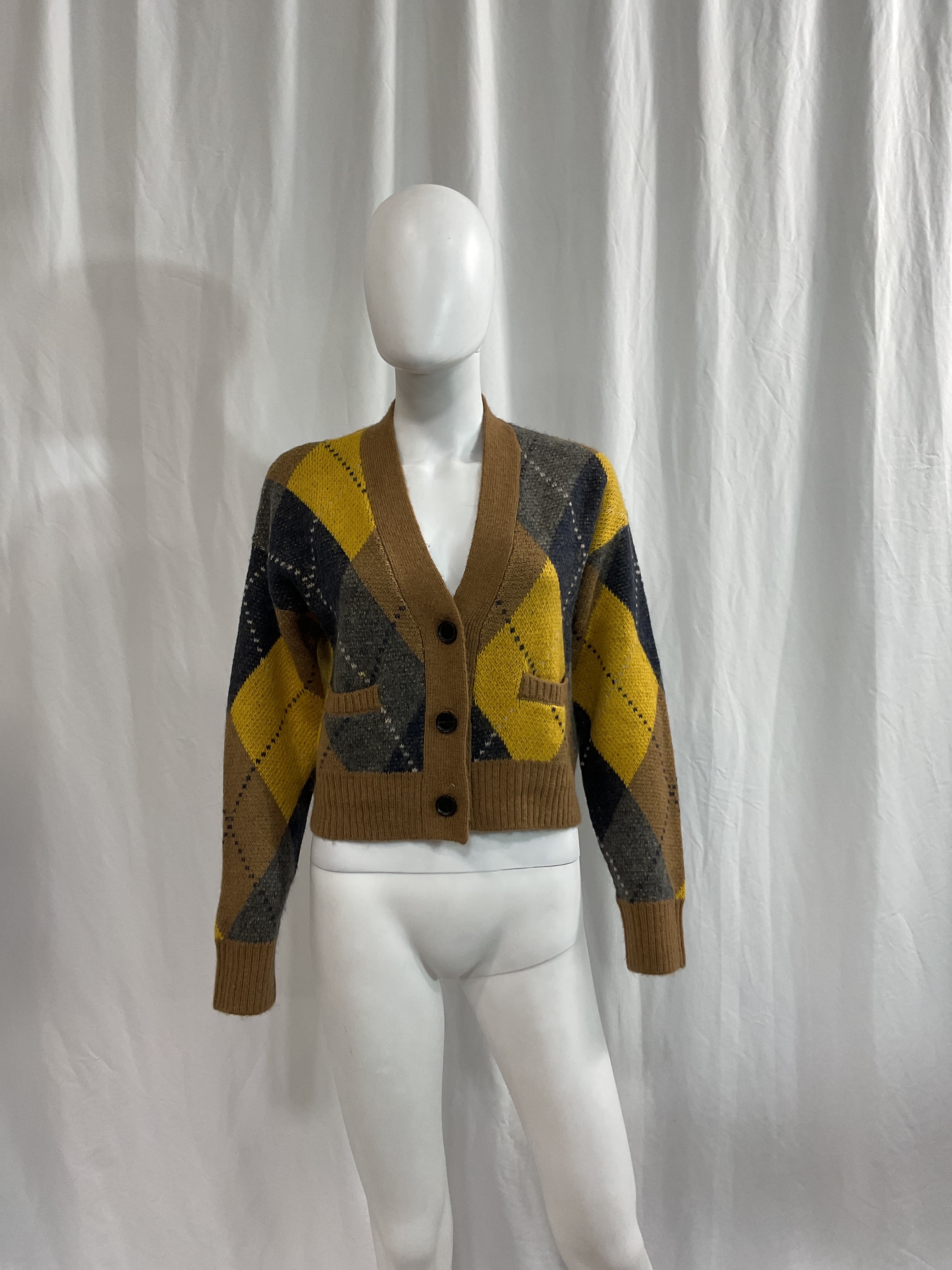 90s Oversized Cropped Cardigan - Image 2