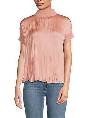 Satin Mockneck Top - Image 1