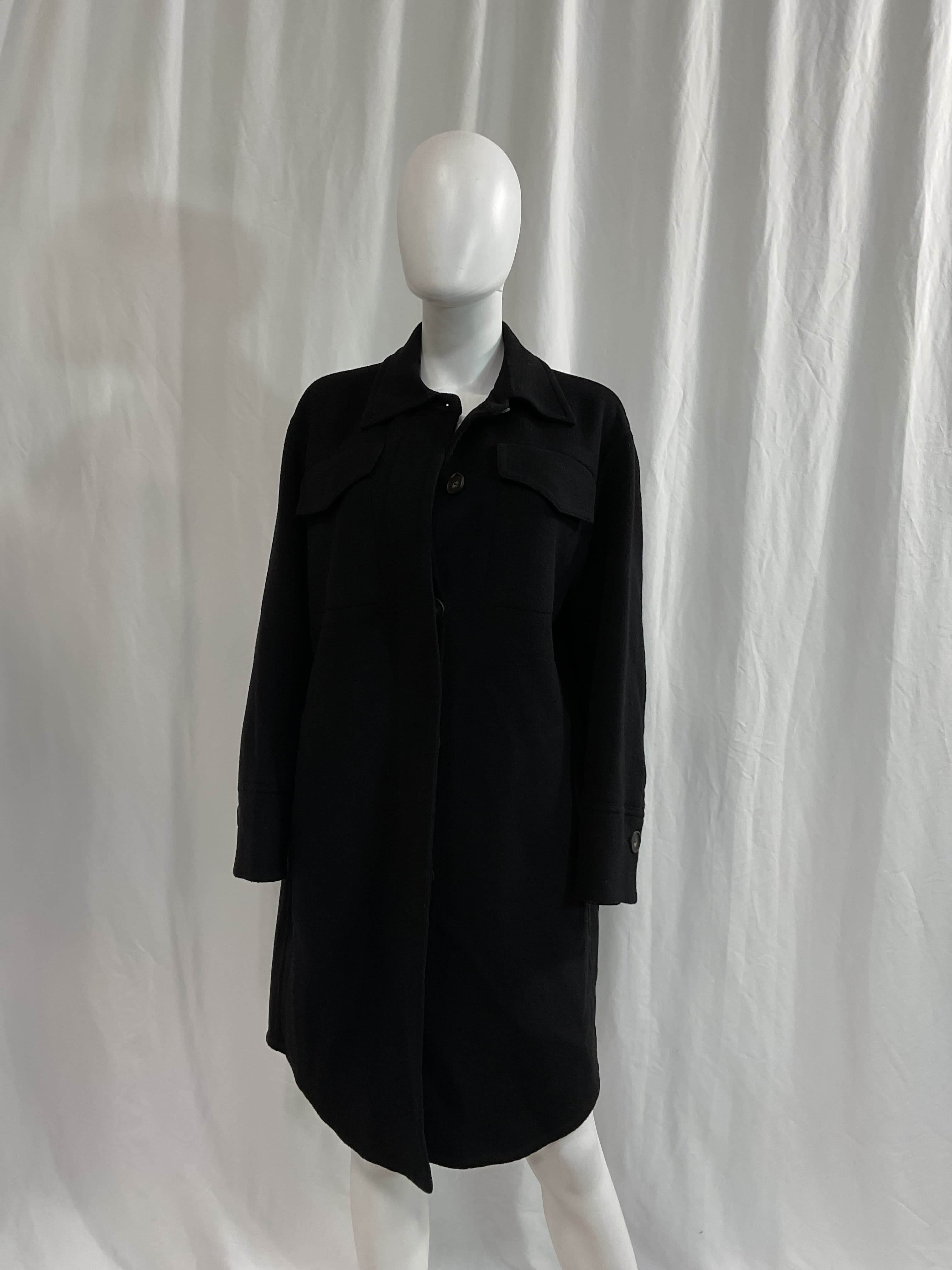 Recycled Wool Blend Shirt Coat - Image 2