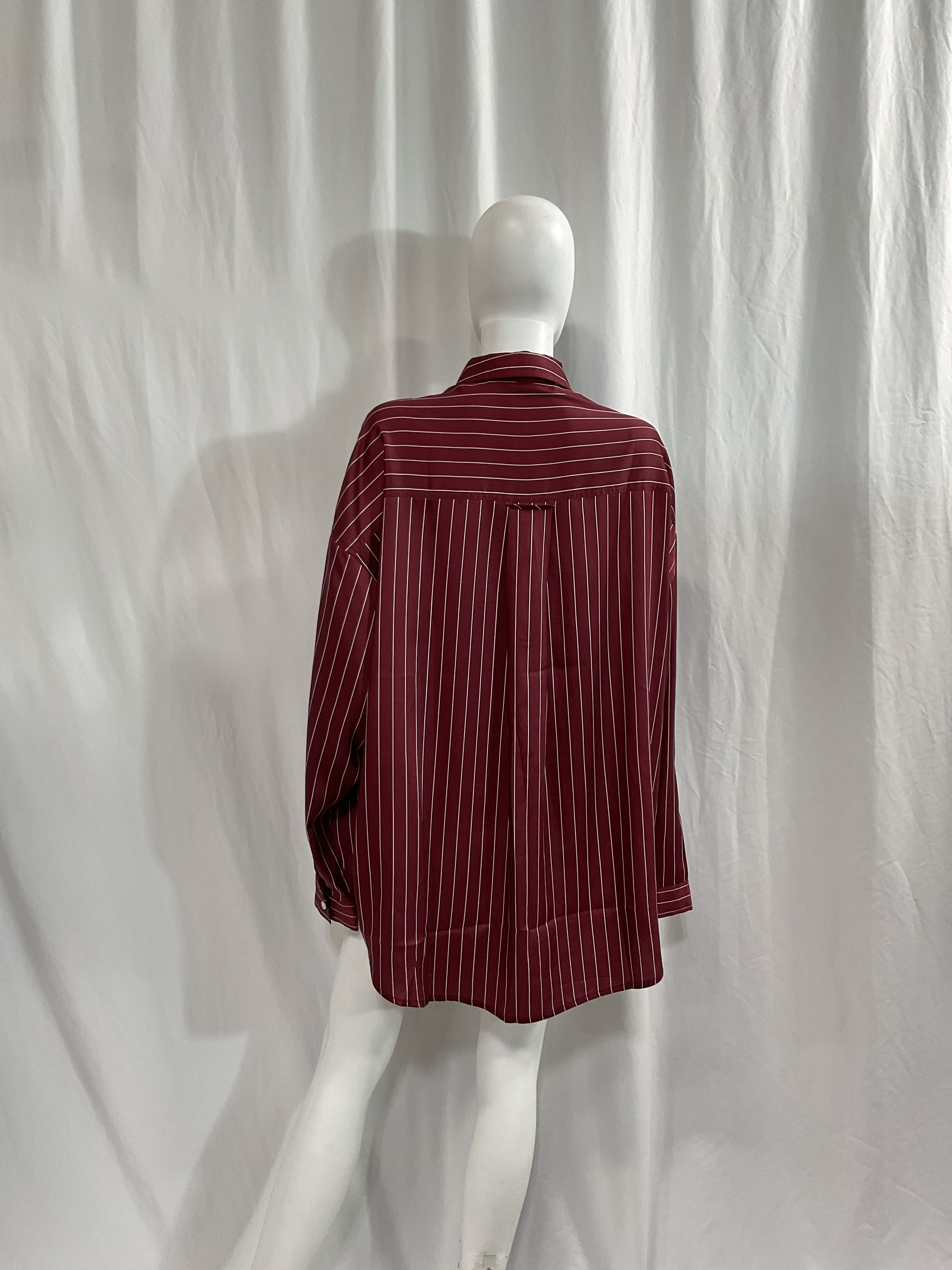 Felicia Shirt In Burgundy & Pink - Image 2