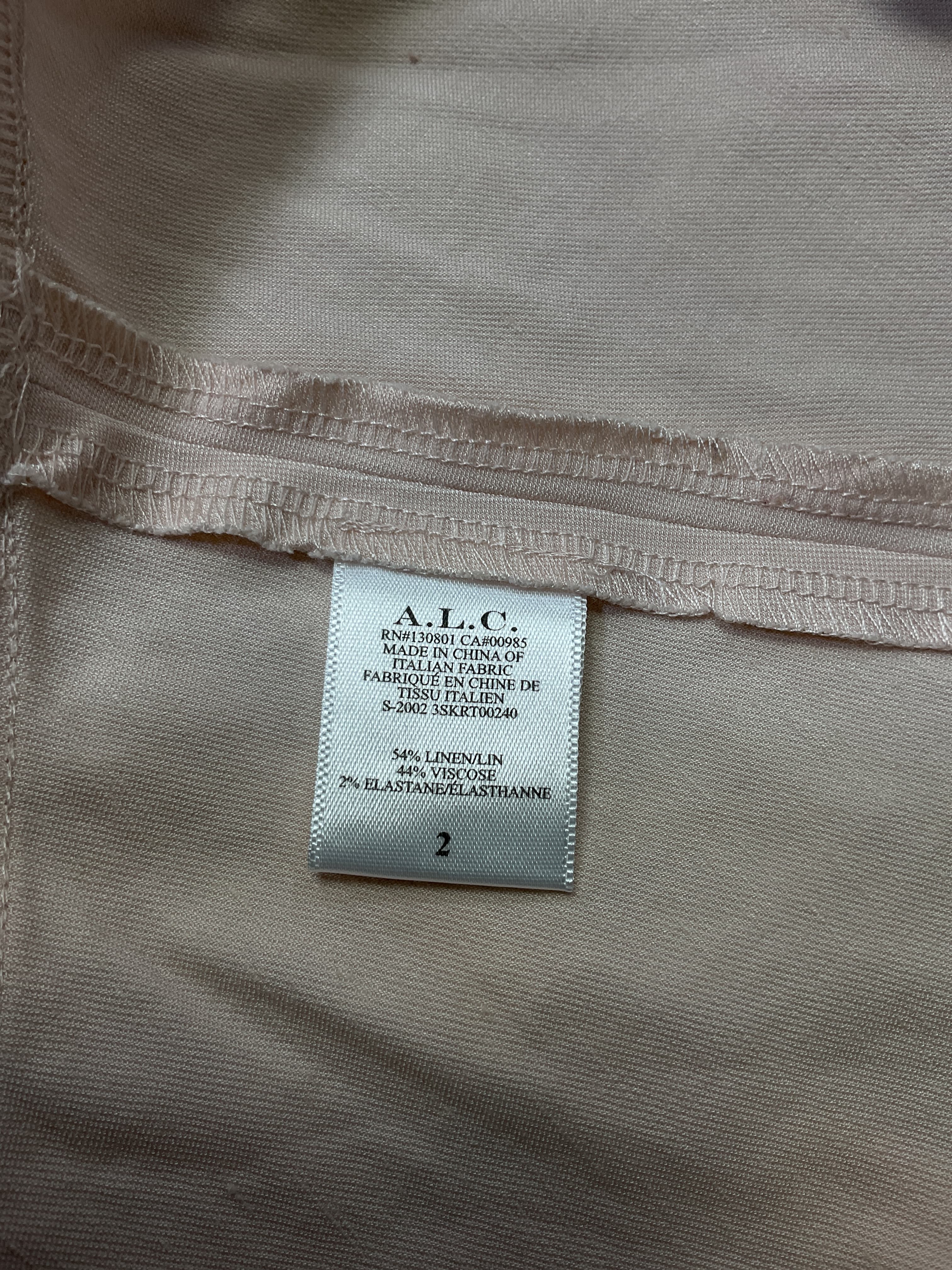 Amalie Linen-Denim Wrap Skirt - Image 3