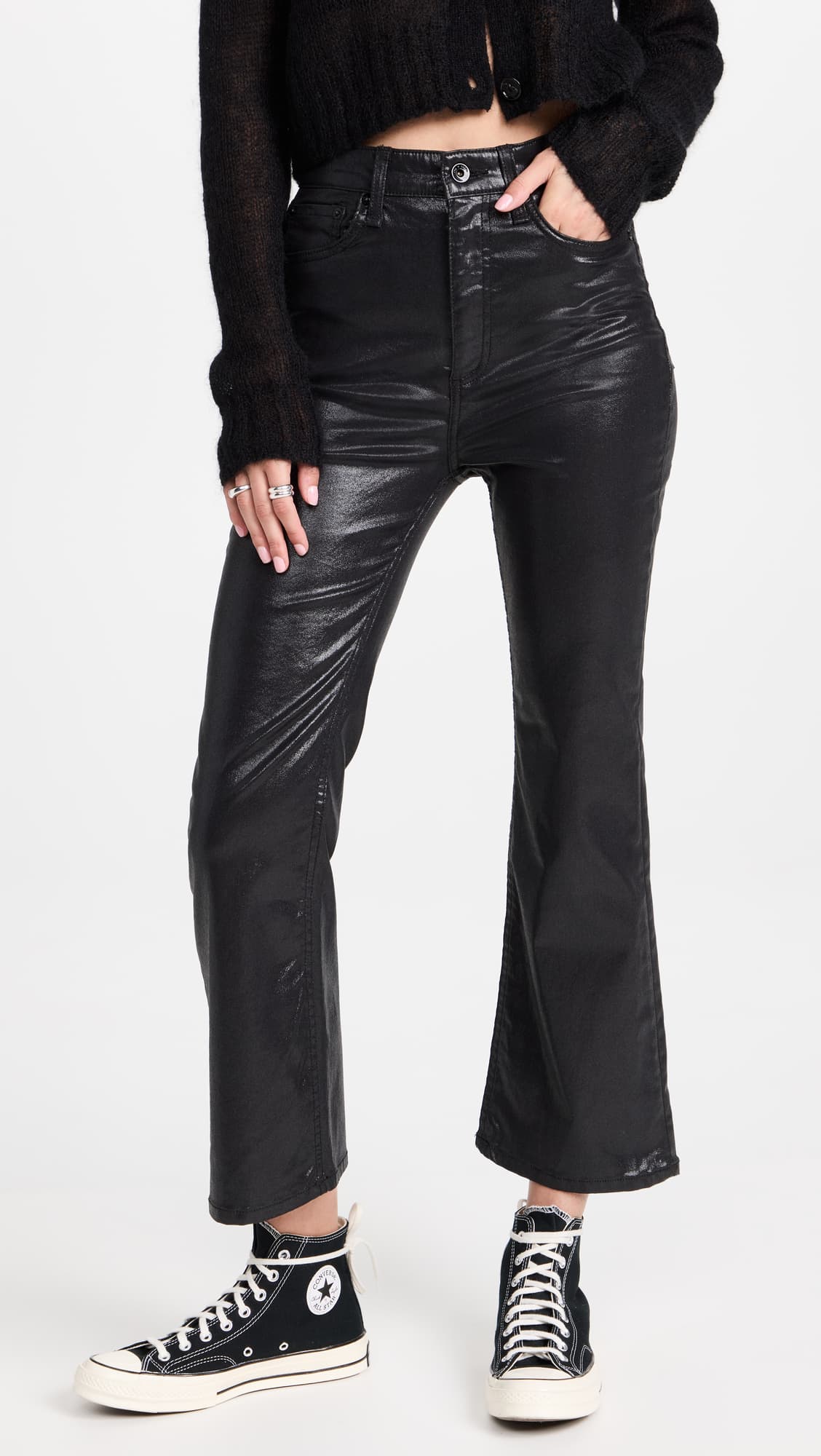 Casey High Rise Ankle Flare Jeans - Image 1