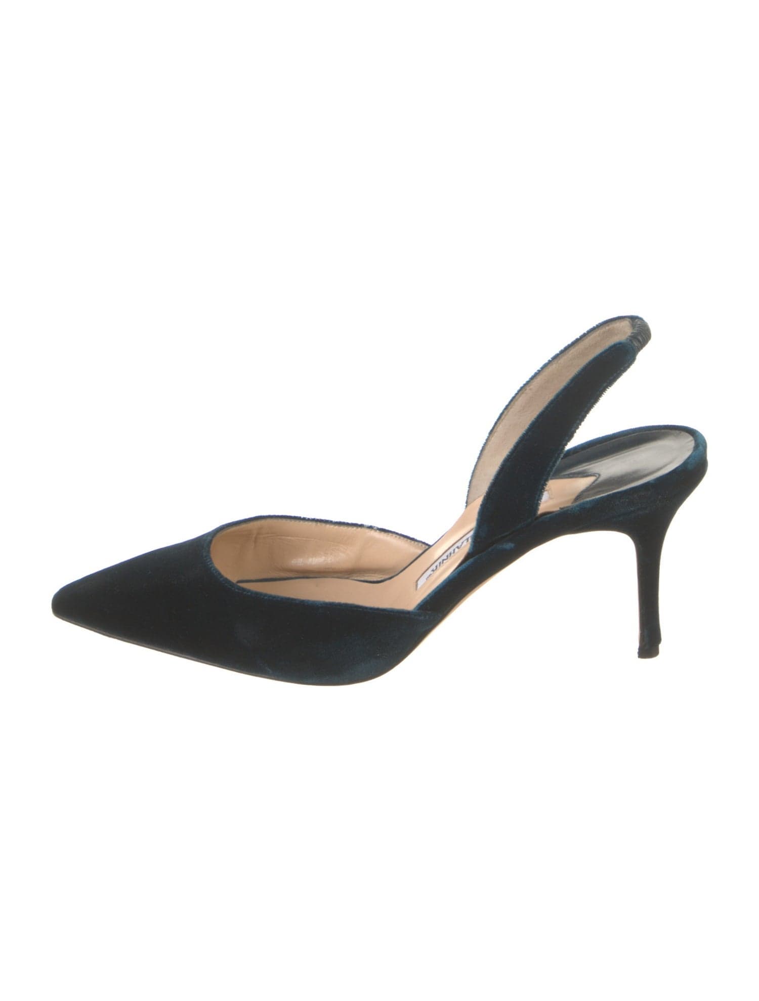 Velvet Slingback Pumps - Image 1