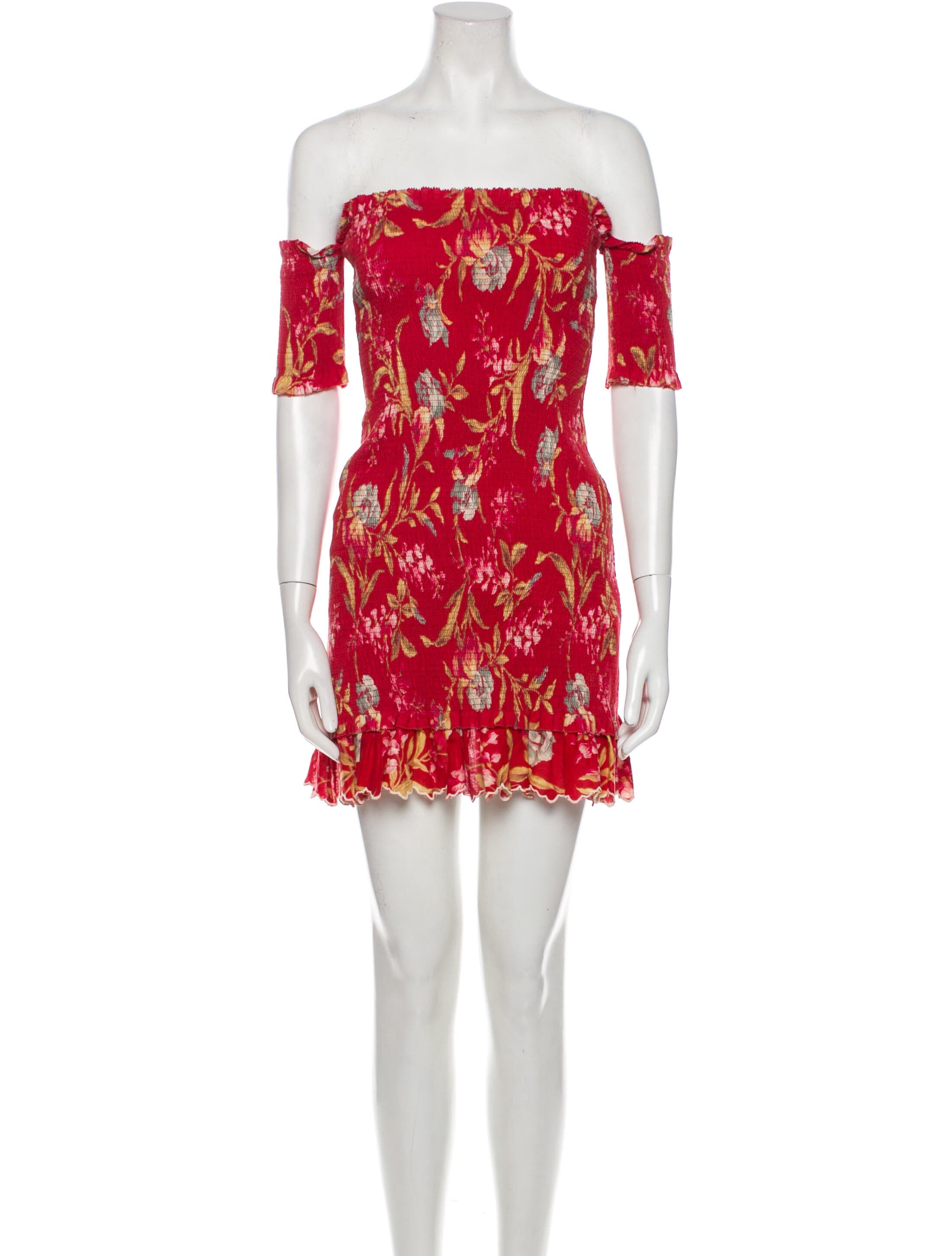 Floral Print Mini Dress - Image 1