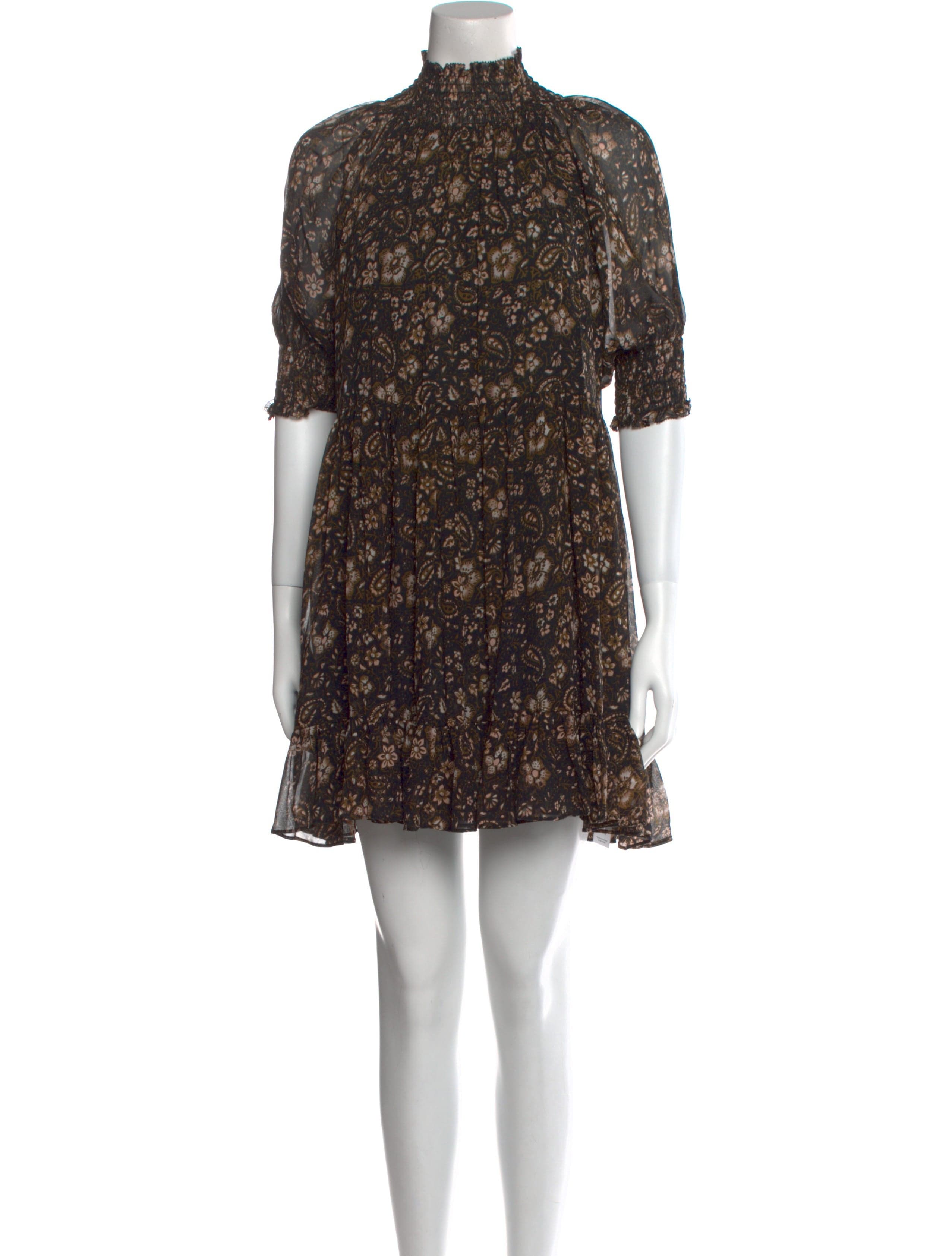 Silk Mini Dress - Image 1