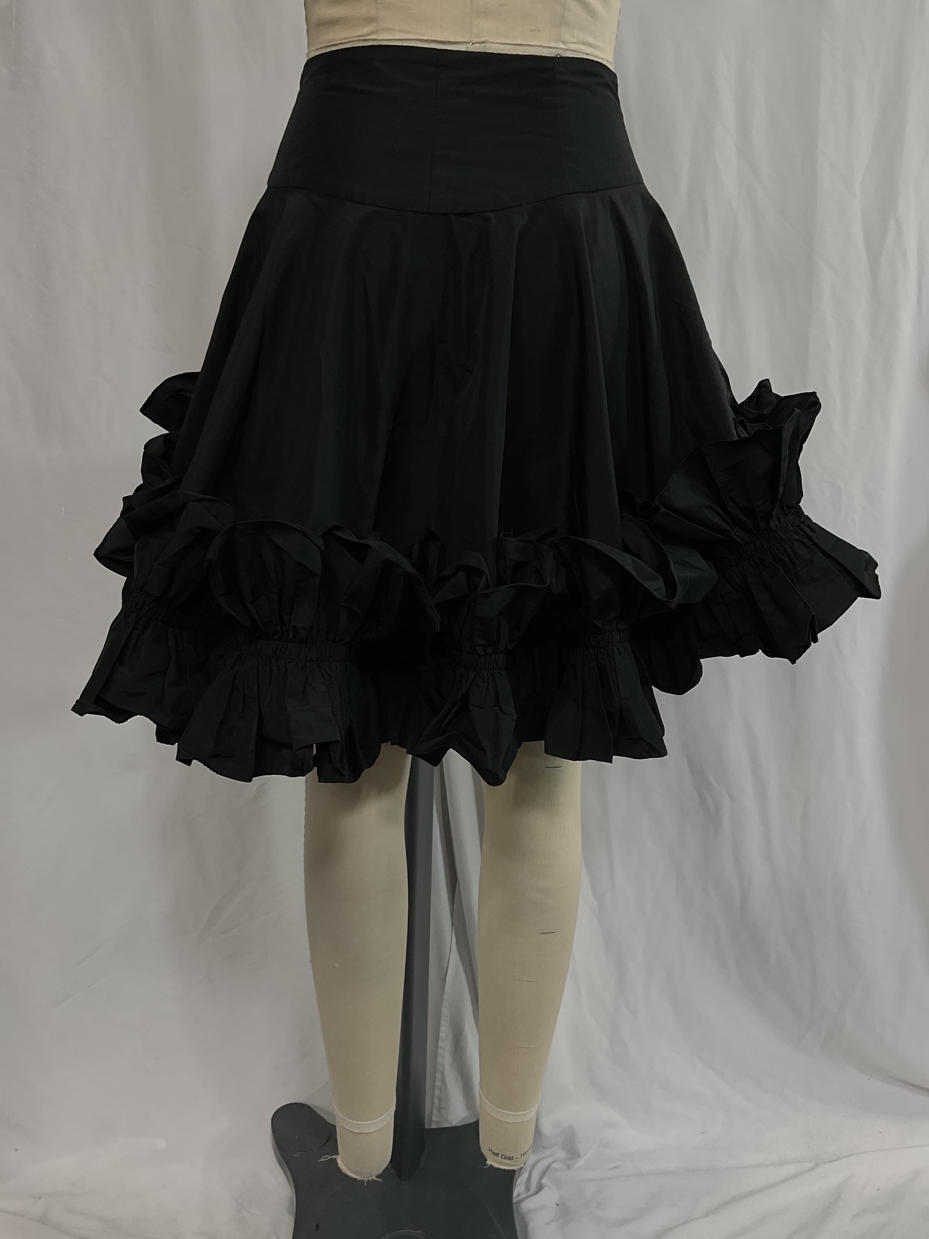 Ruffle Skirt In Black - Image 2