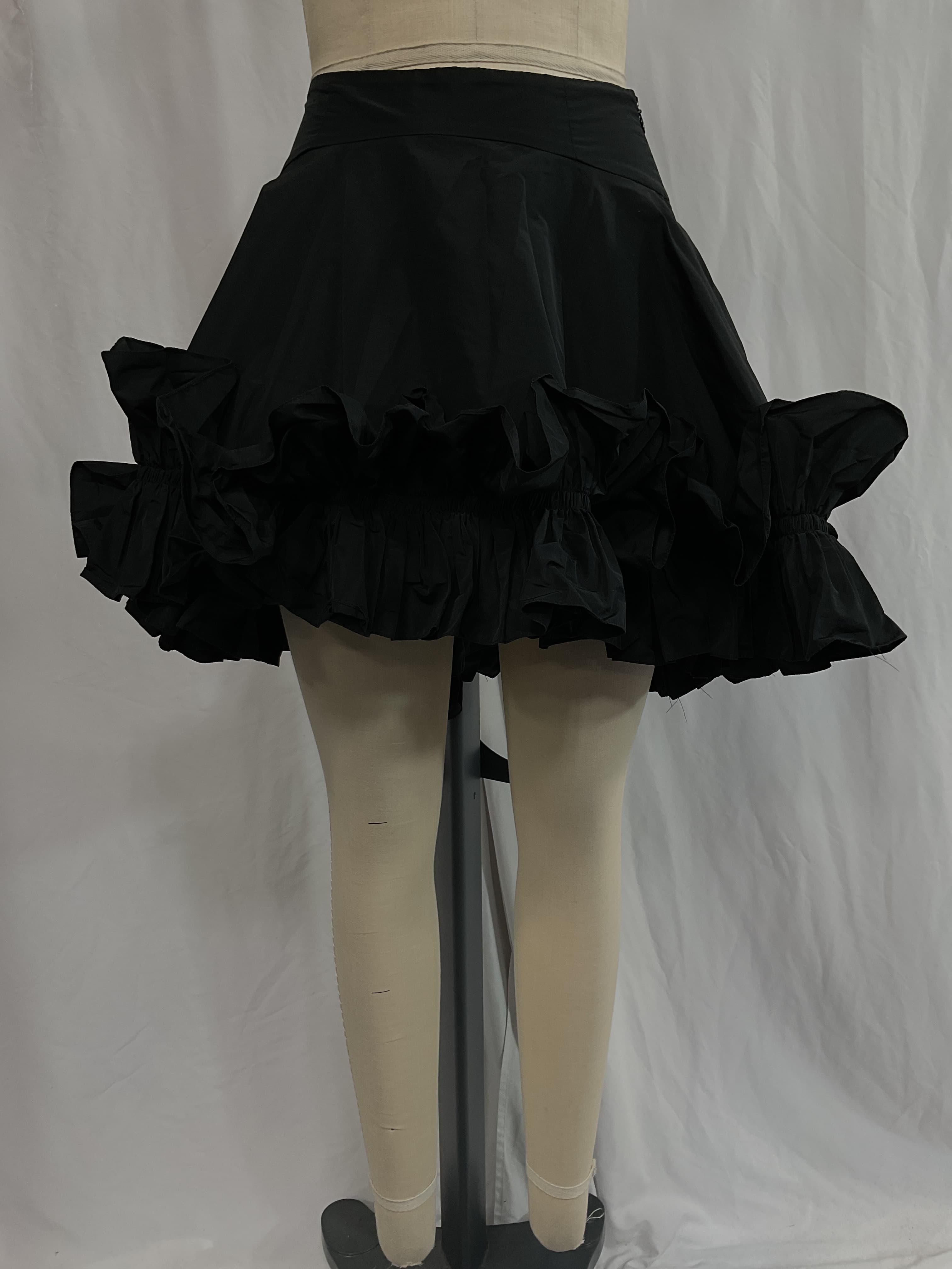 Ruffle Skirt In Black - Image 3