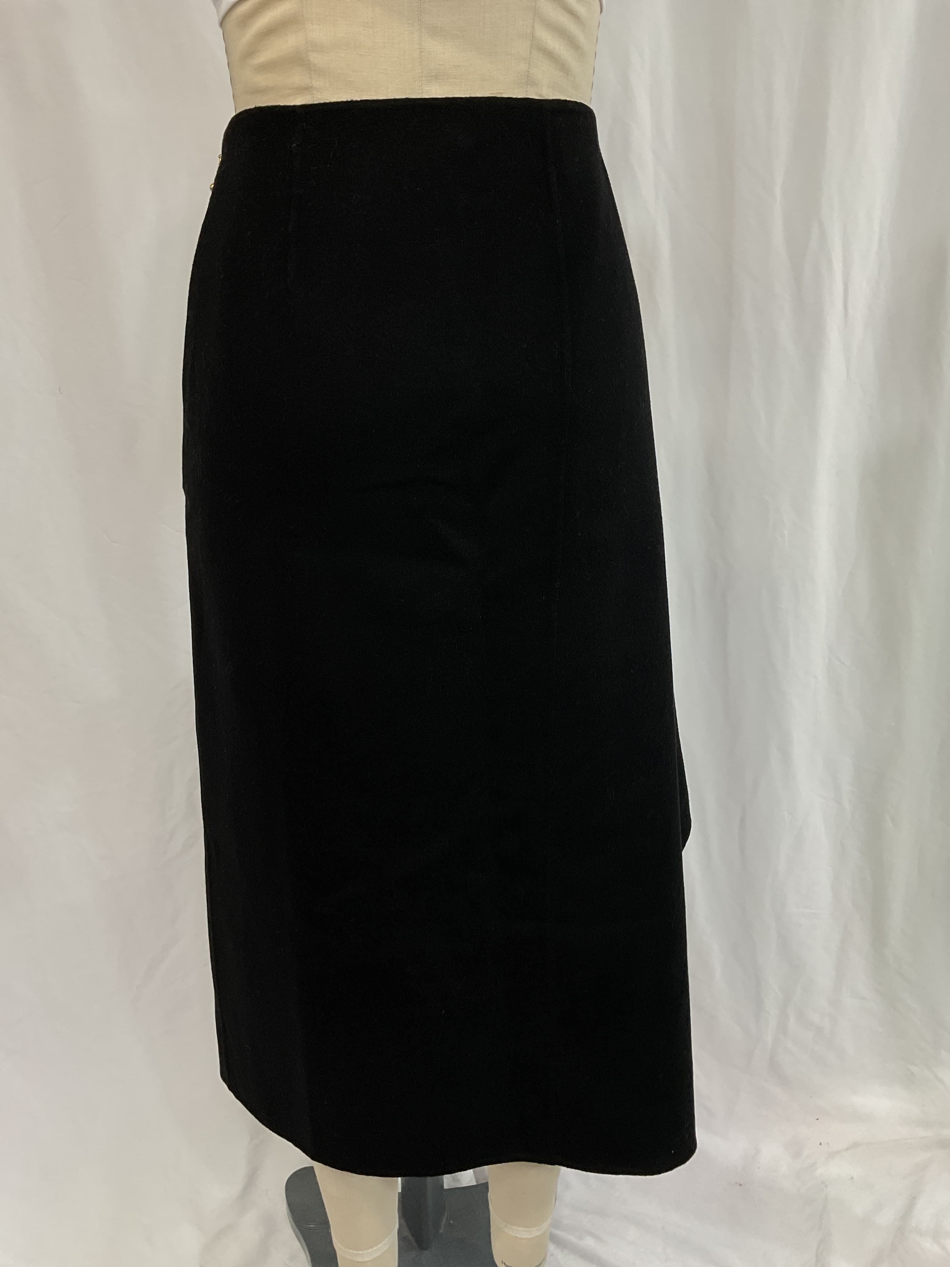 The Asymmetric Wool Midi Skirt - Image 2