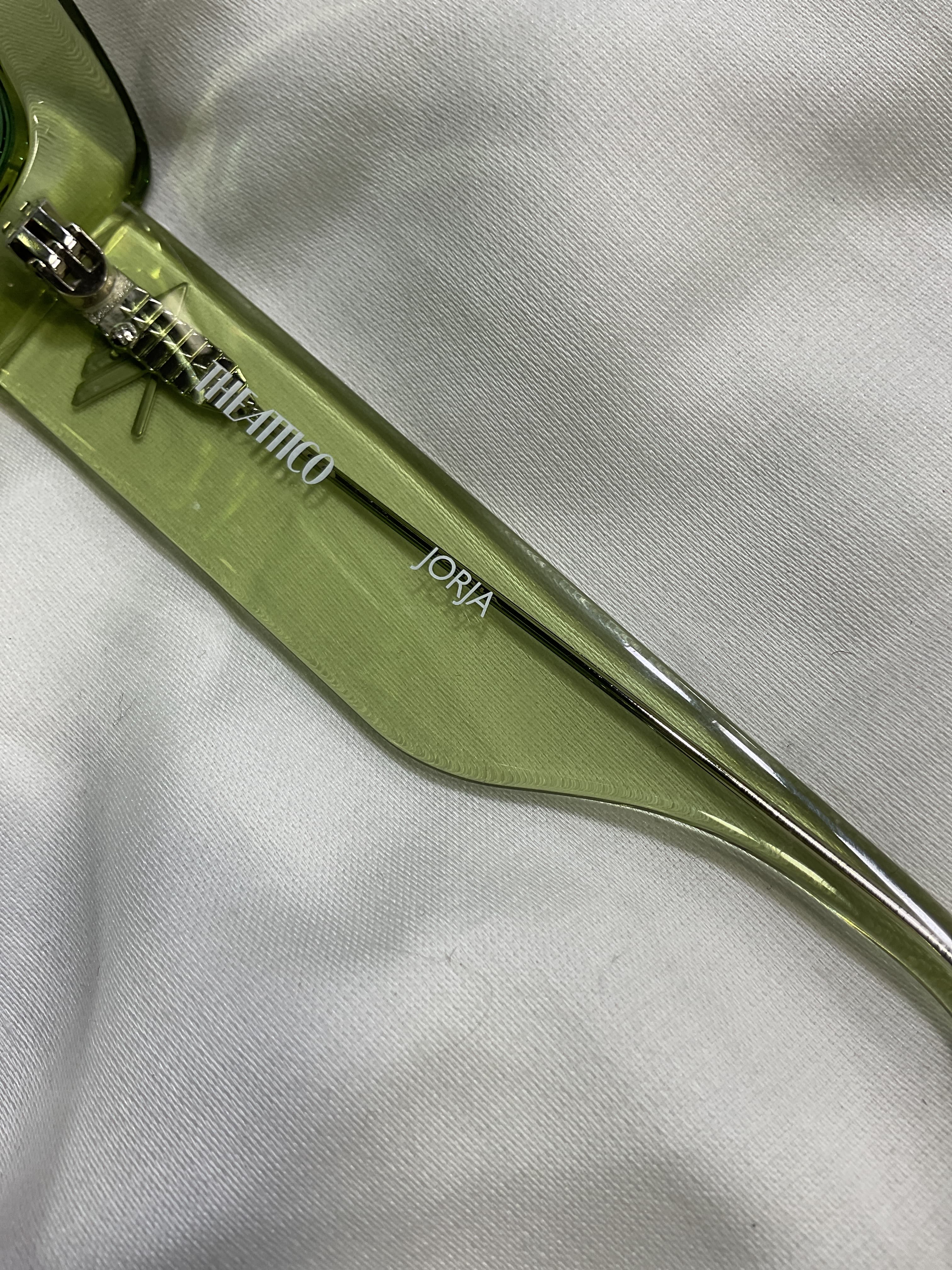 Jorja Rectangular Sunglasses In Green - Image 4