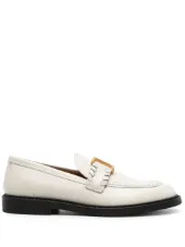 Marcie Embellished Leather Loafers - Image 1