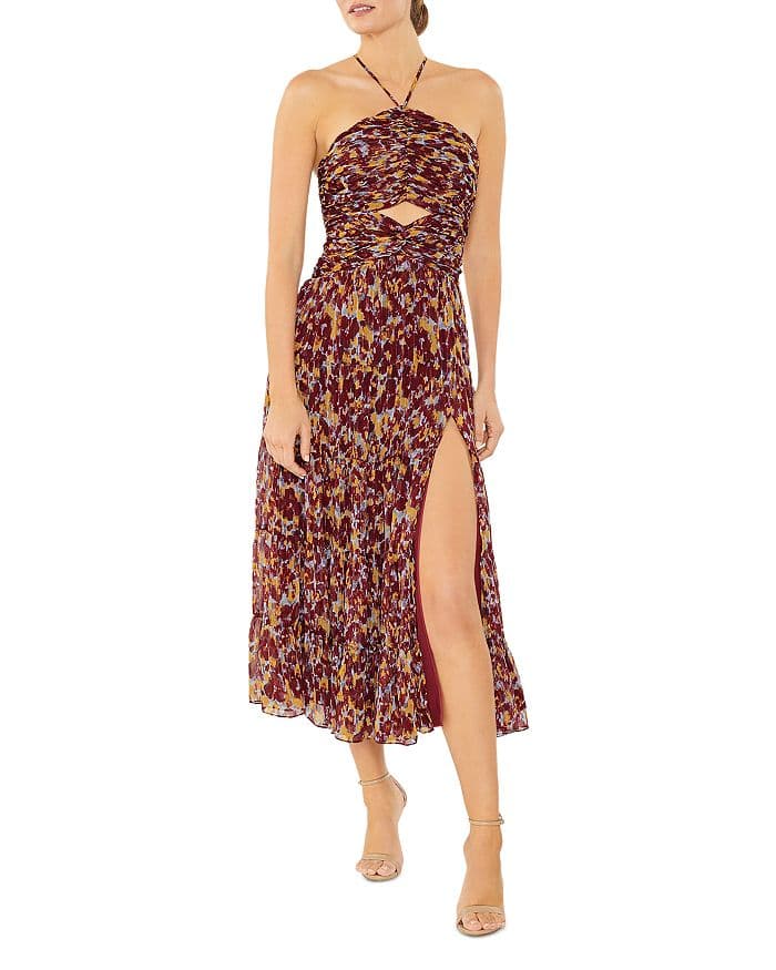 Khiara Sleeveless Printed Midi Dress - Image 1