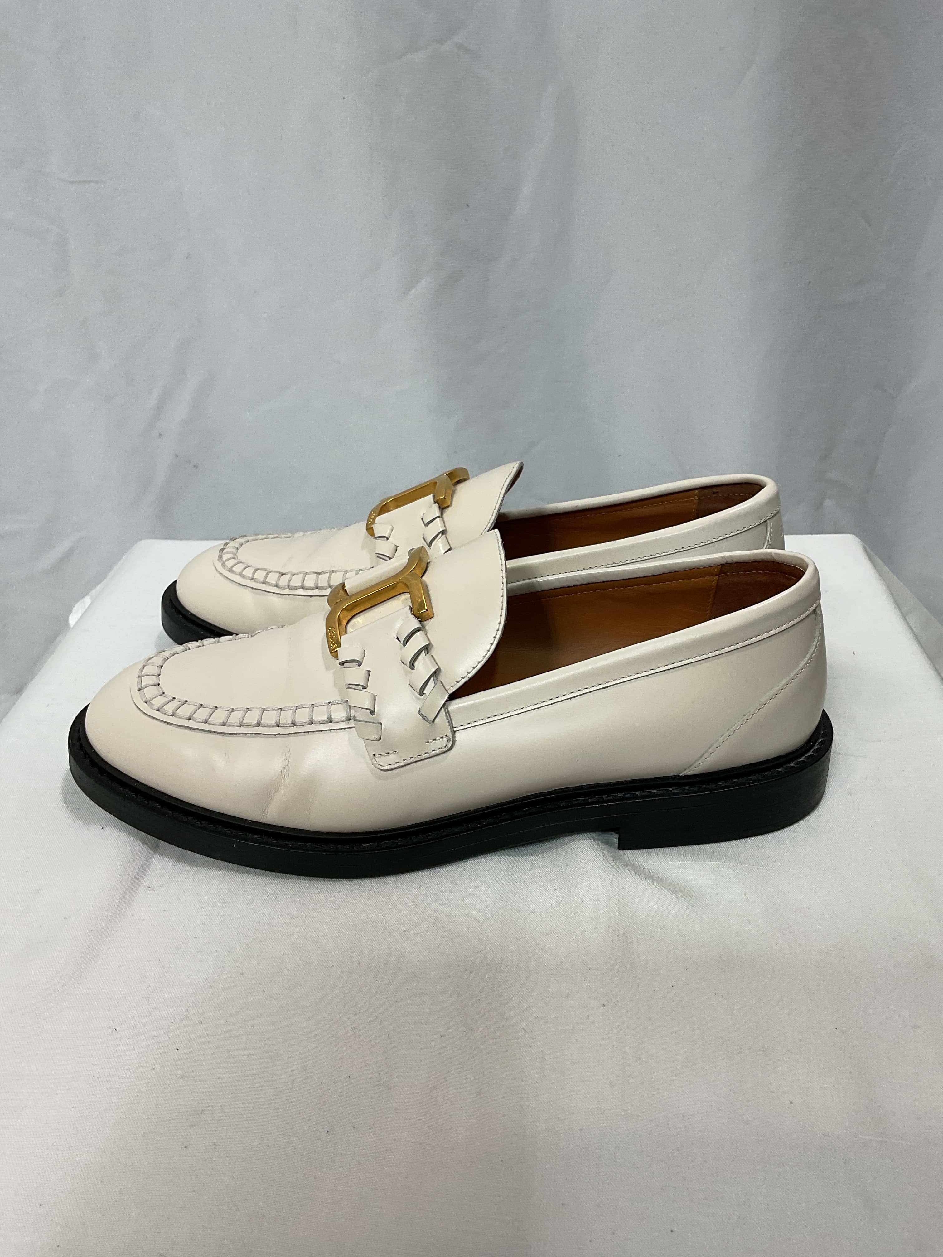 Marcie Embellished Leather Loafers - Image 2