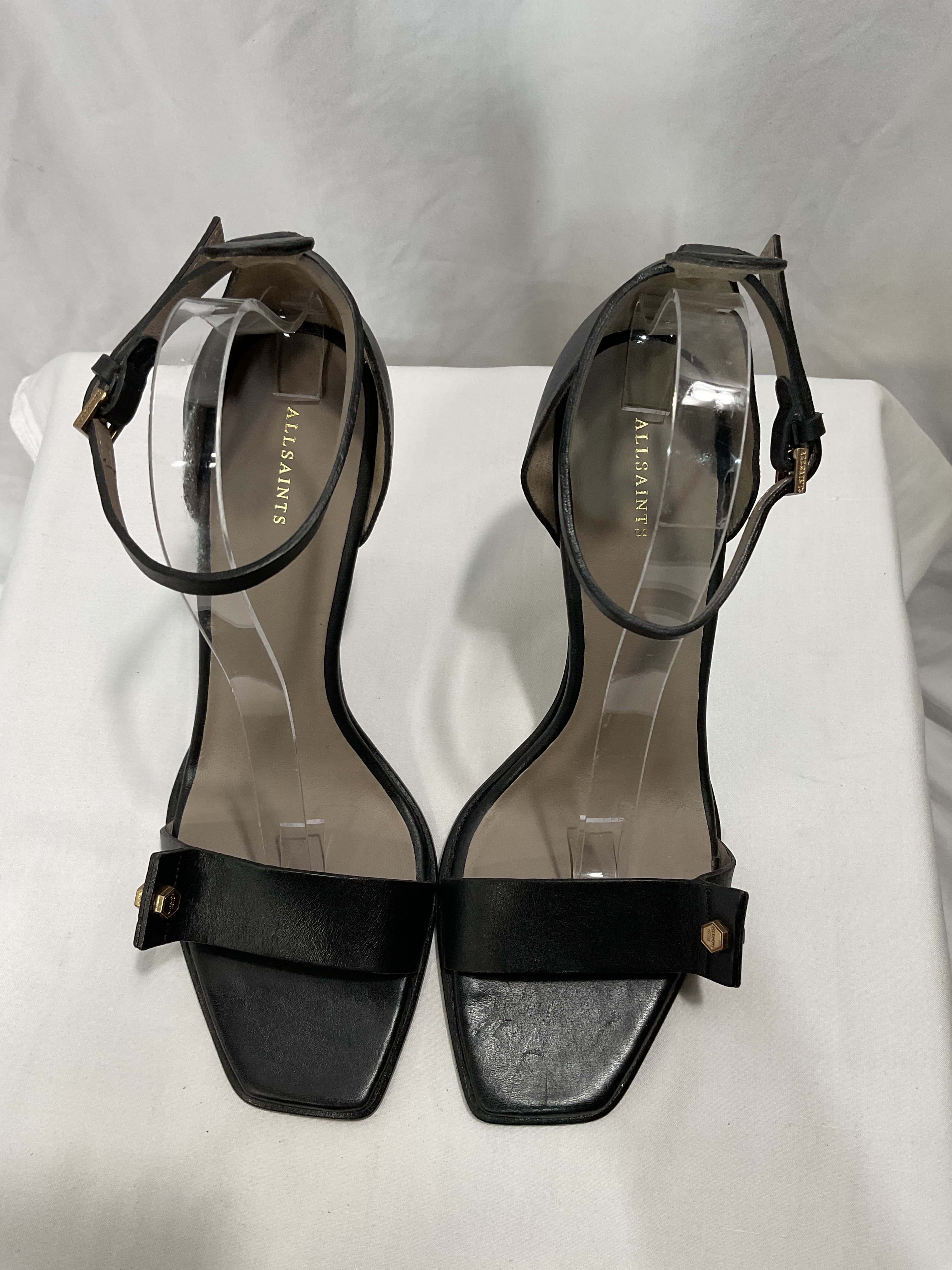 Women's Betty Square Toe Bolt Style High Heel Sandals - Image 2