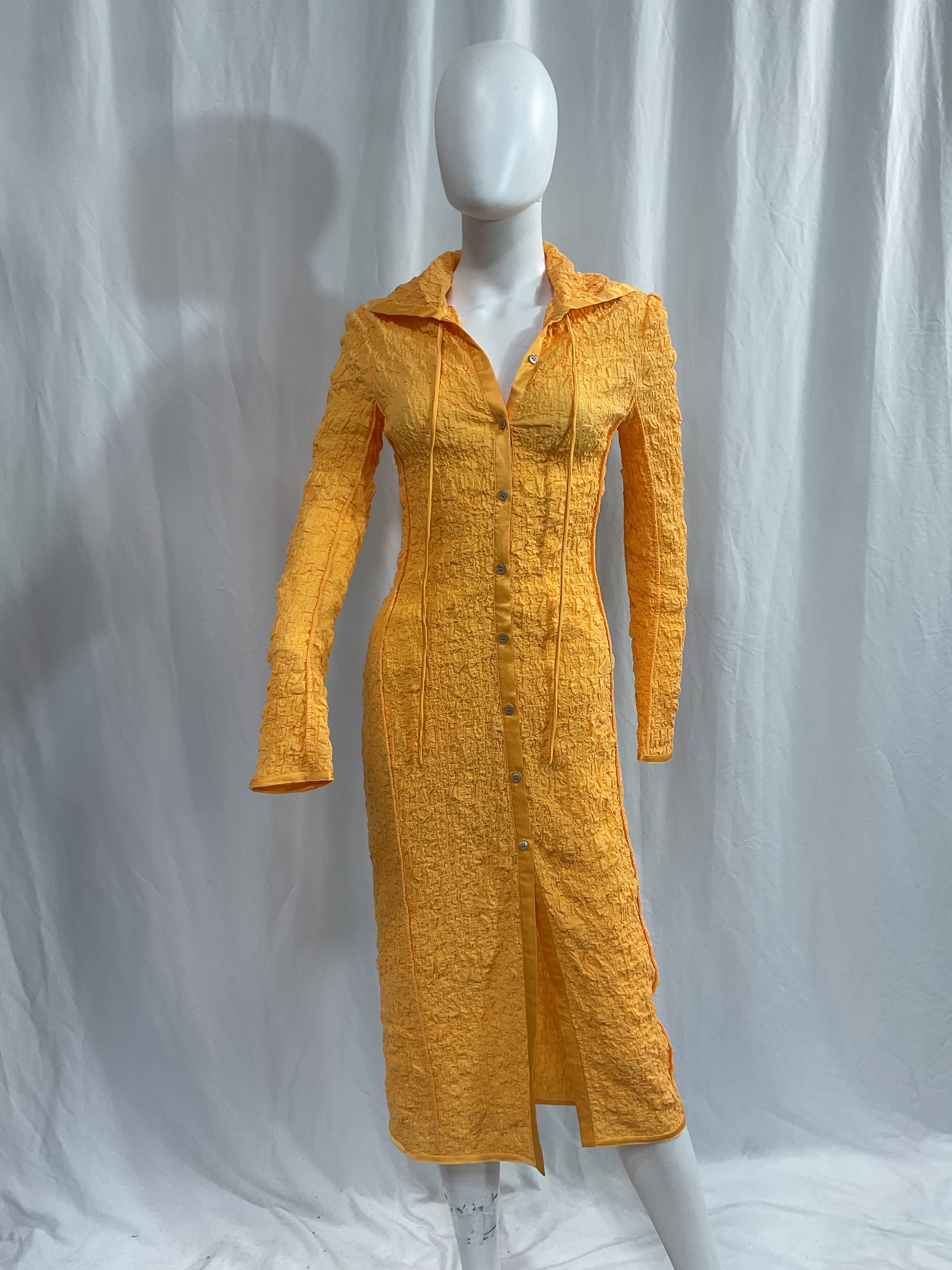 Dress In Apricot Orange - Image 3
