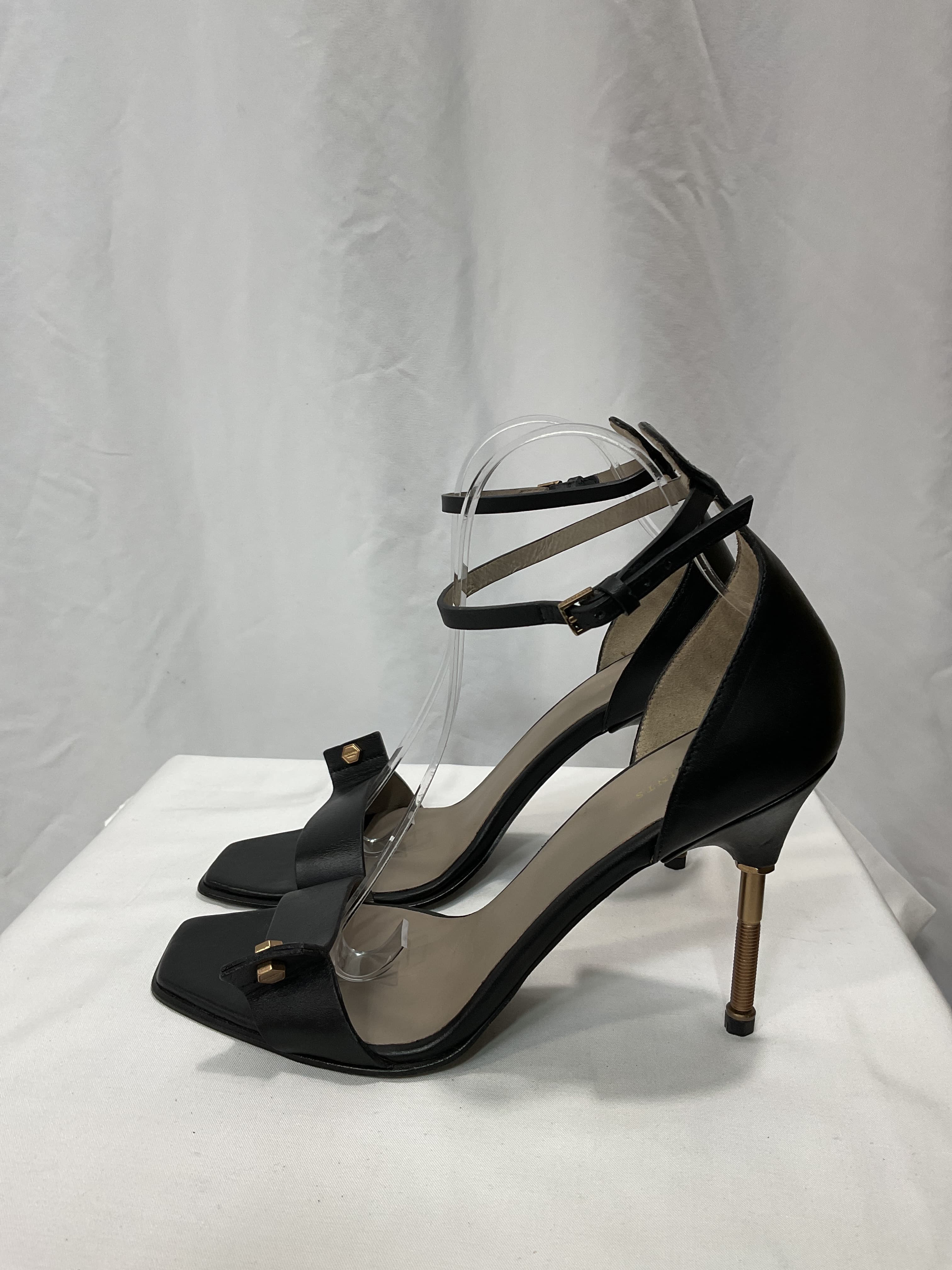 Women's Betty Square Toe Bolt Style High Heel Sandals - Image 3