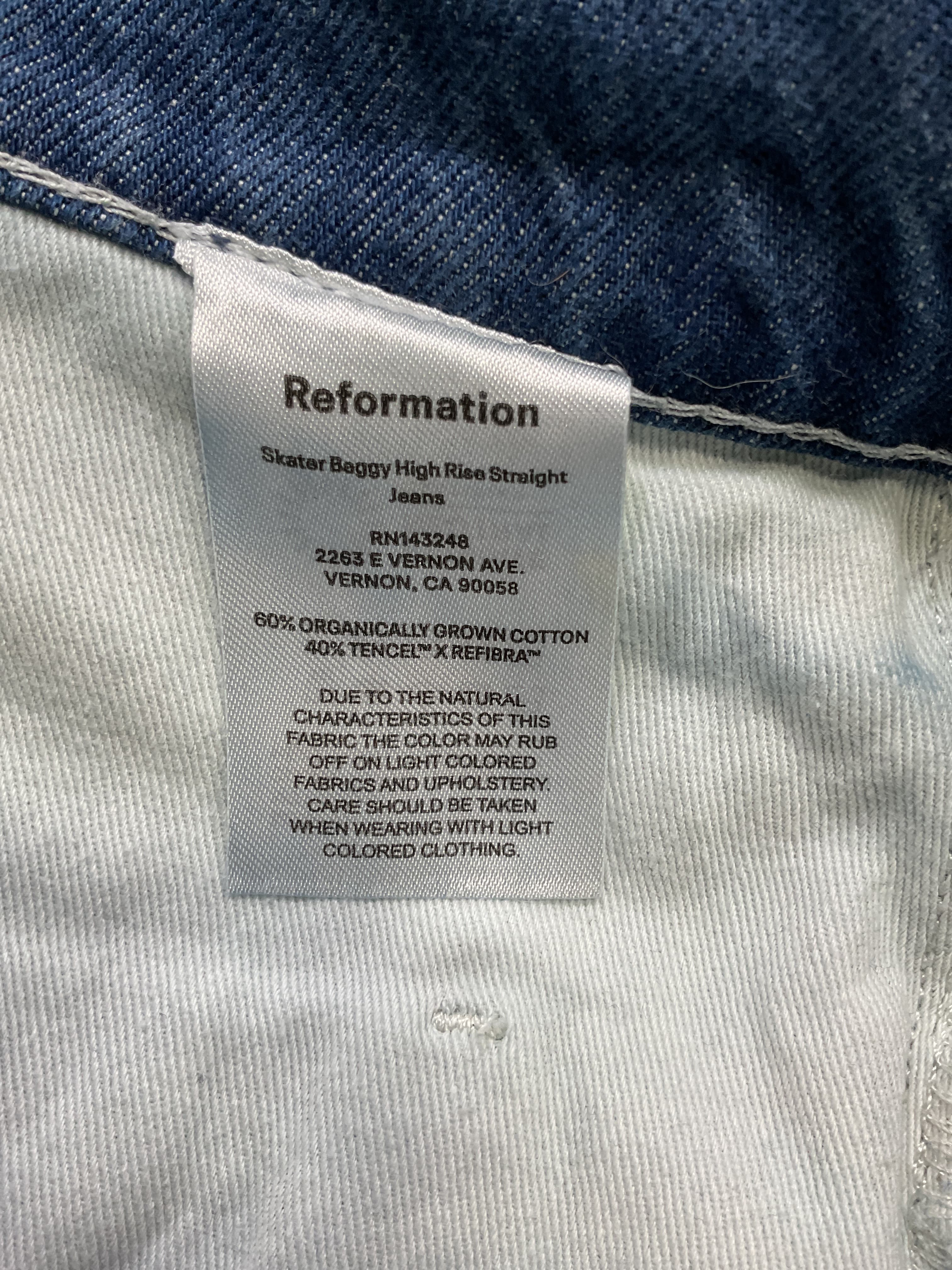 High-Rise Wide-Leg Organic Jeans - Image 4