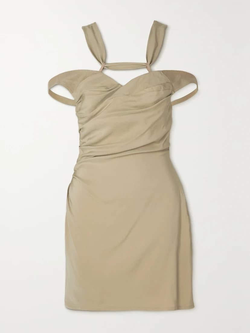 Soffio Crepe Mini Dress - Image 1