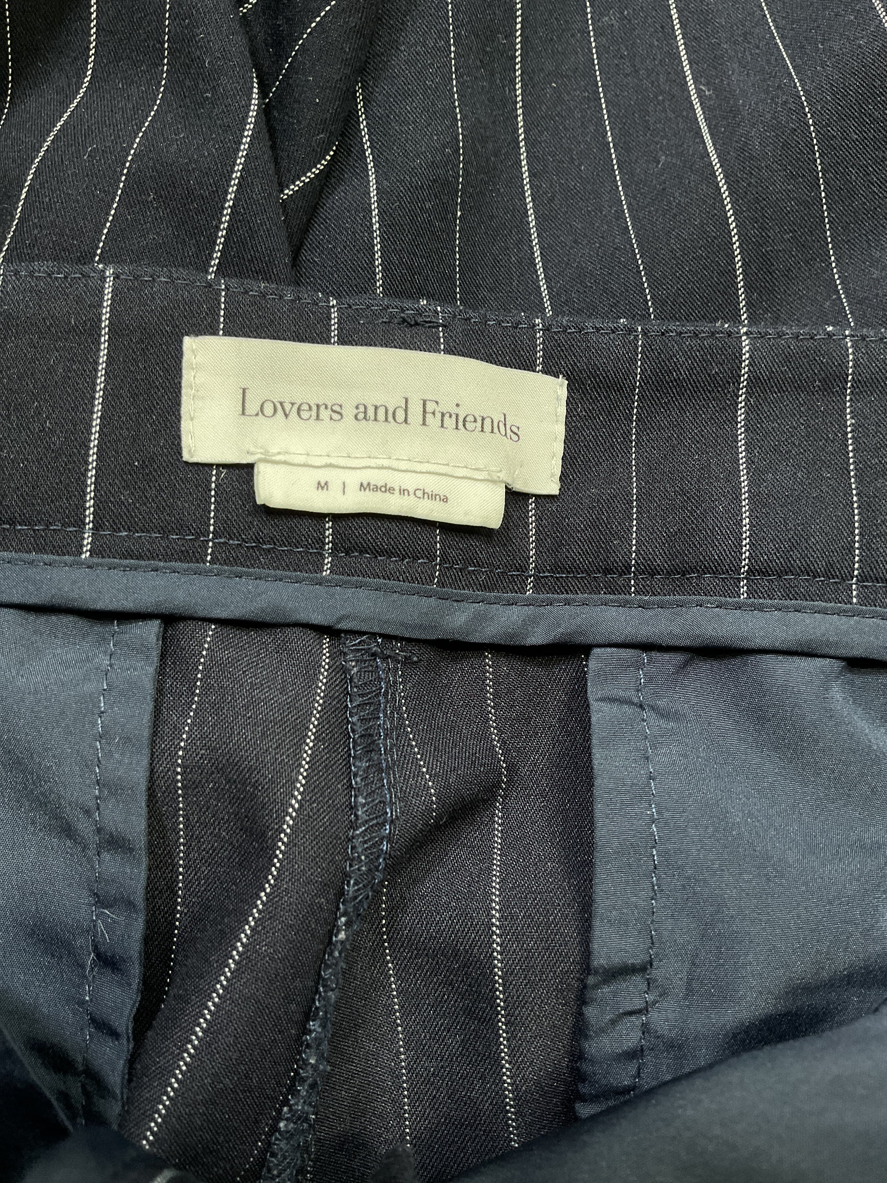 Aurlie Pants In Navy Pinstripe - Image 3
