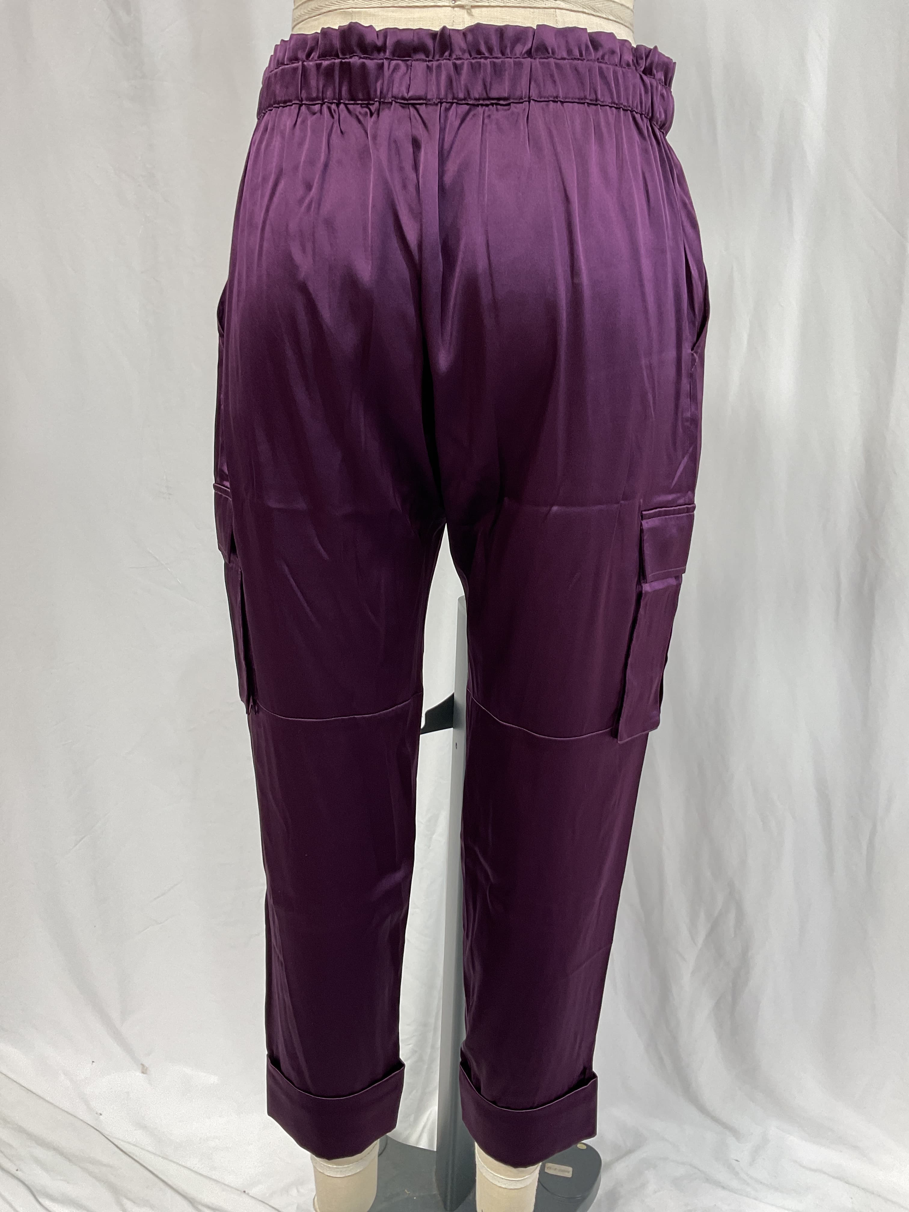 Carmen Cargo Pant In Eggplant - Image 2