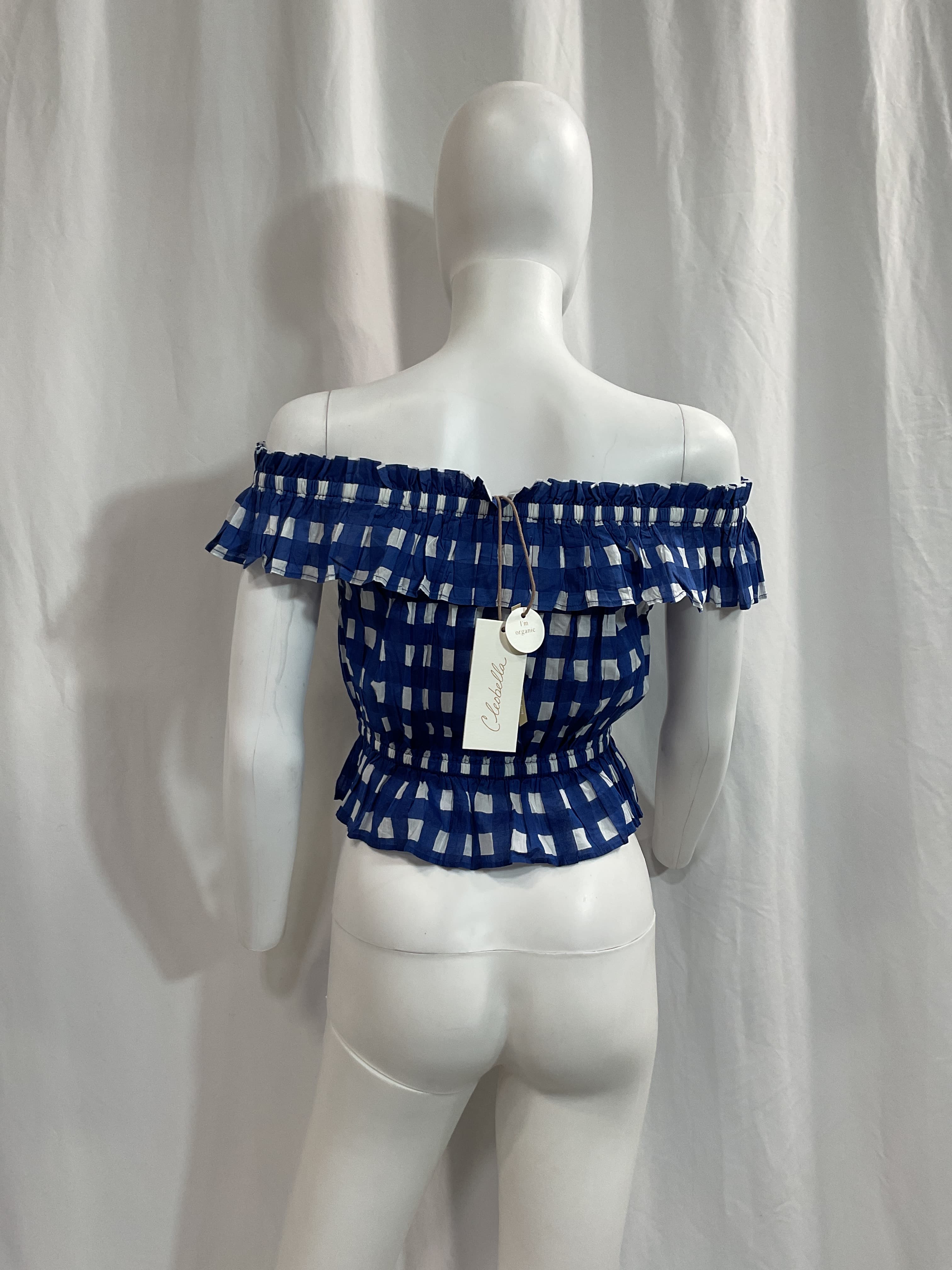 Annalise Top In Painterly Gingham - Image 2