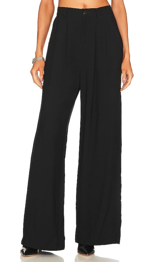 Fabi Wide Leg Pant In Black - Image 1