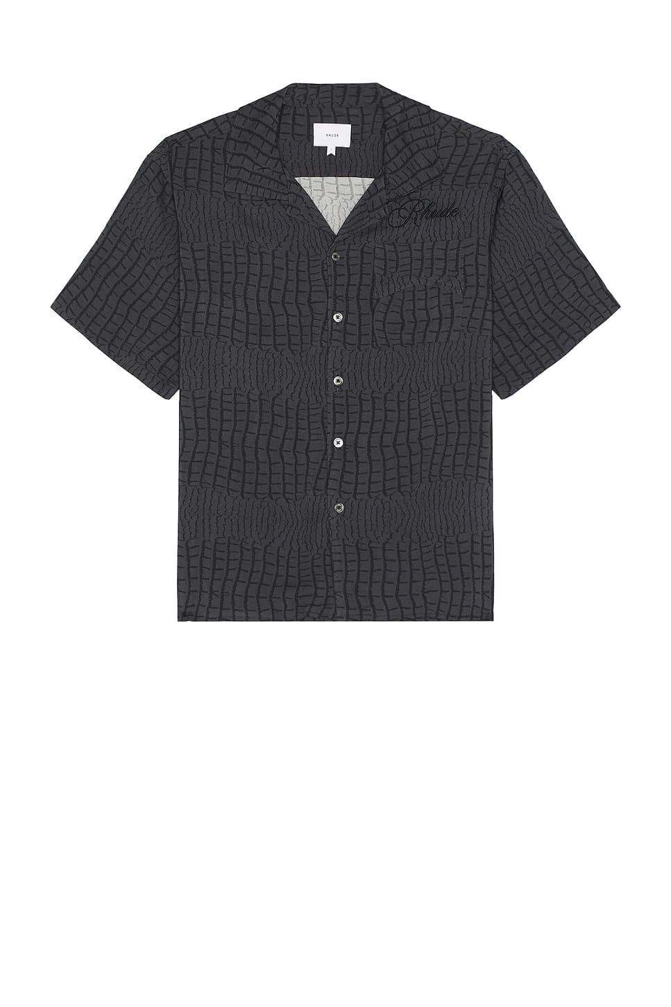 Croc Shirt In Black - Image 1