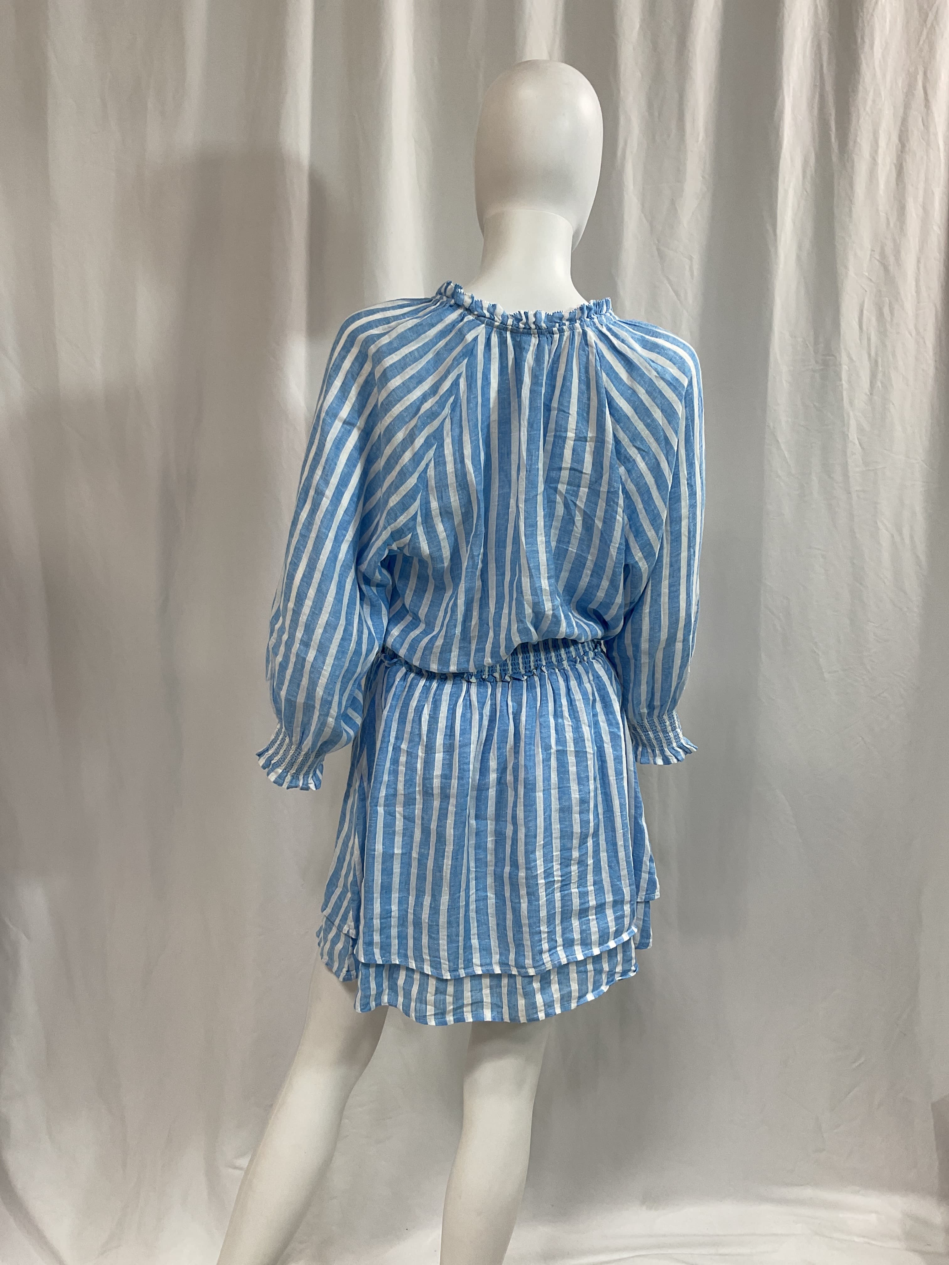 Crystal Mini Dress In Lake Stripe - Image 2