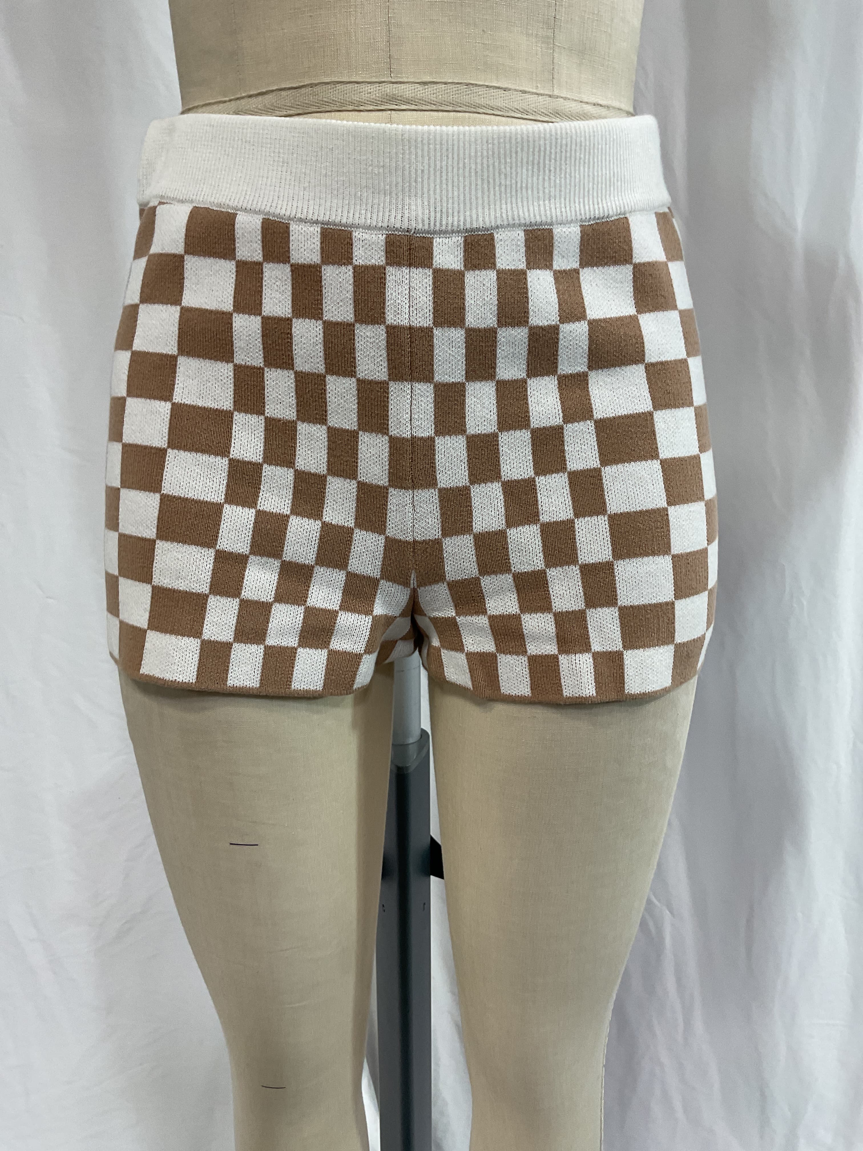 Carice Checkered Shorts - Image 3